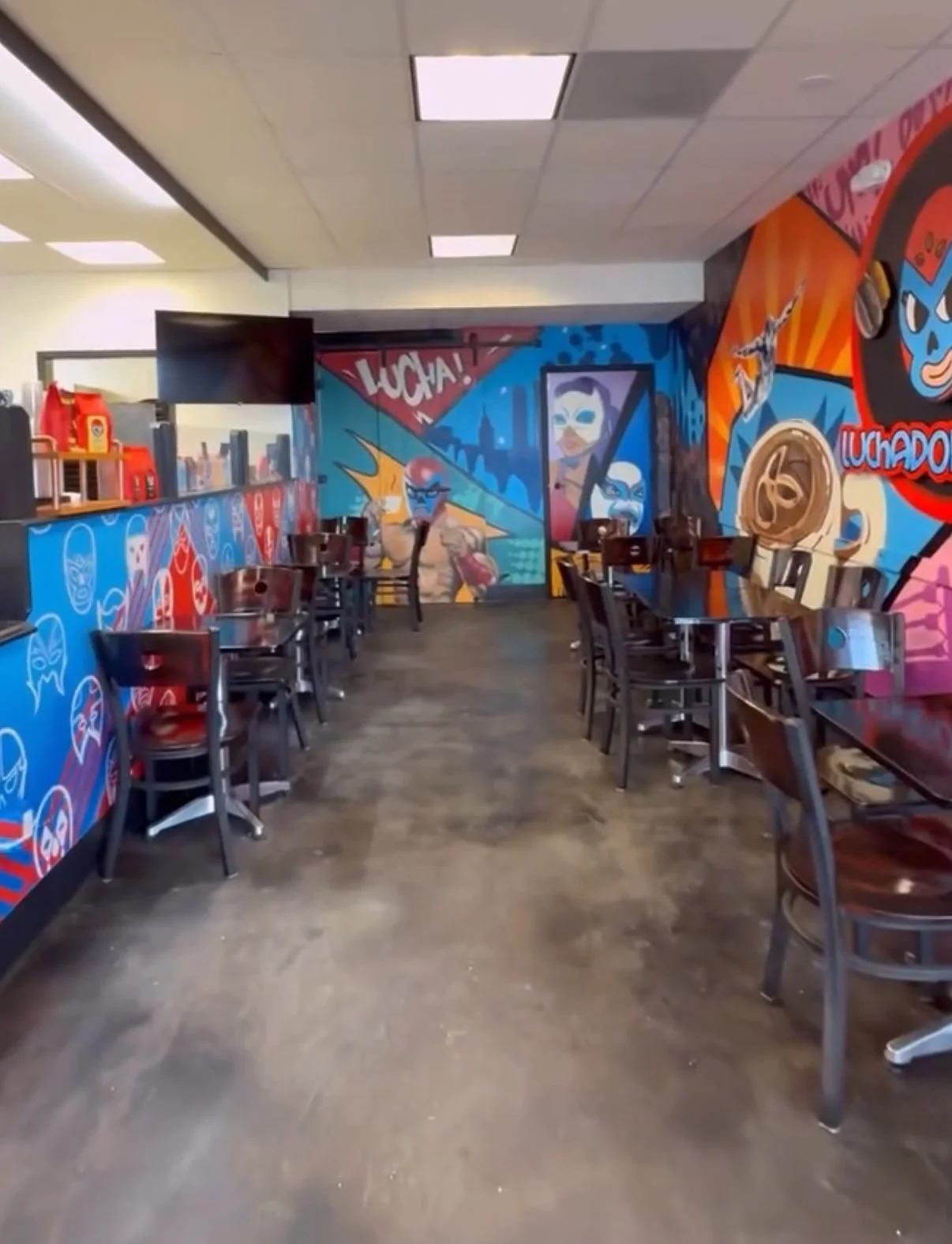 Luchador Mural | Luchador Coffee