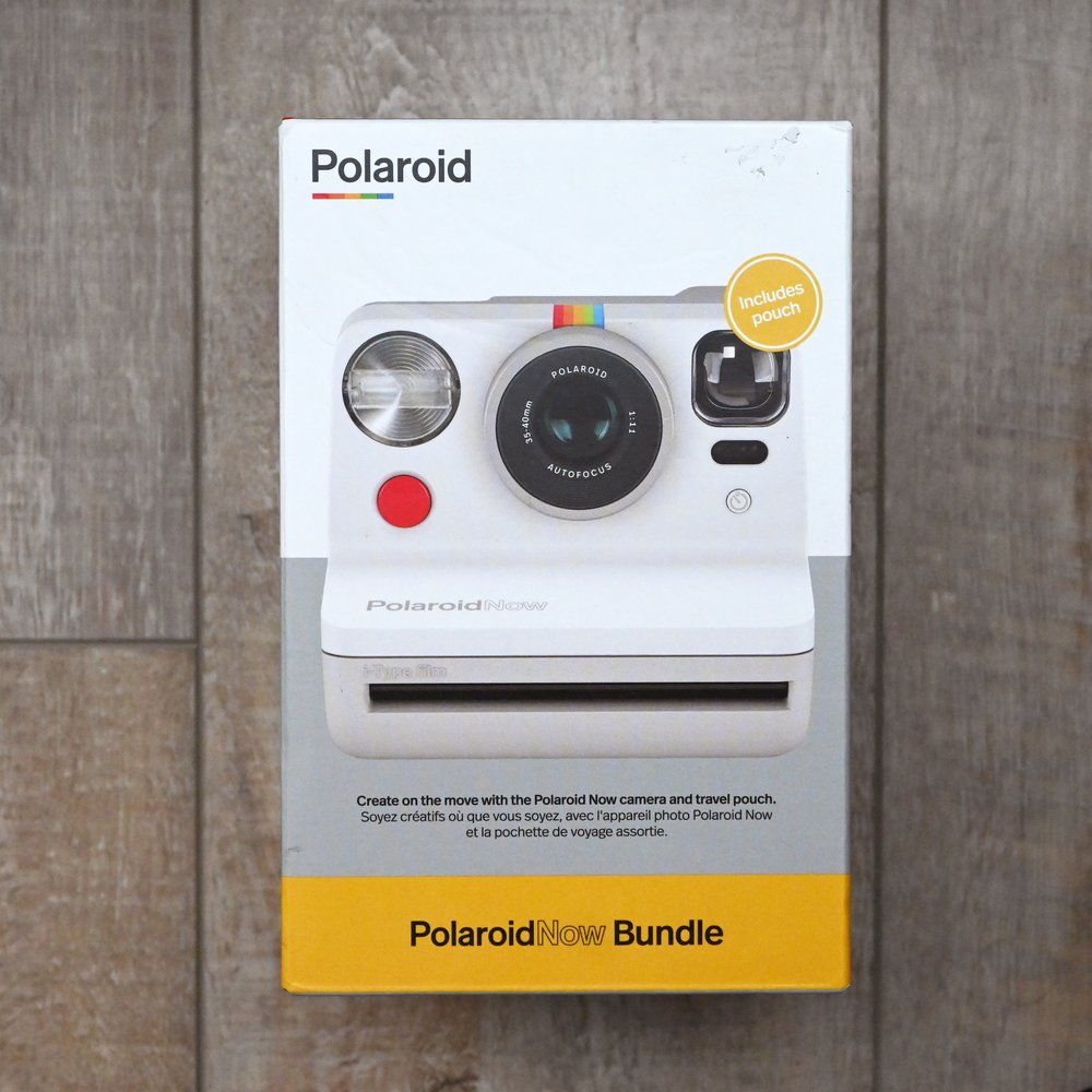 Polaroid NOW Bundle-White Camera & Red Pouch — Camera Culture