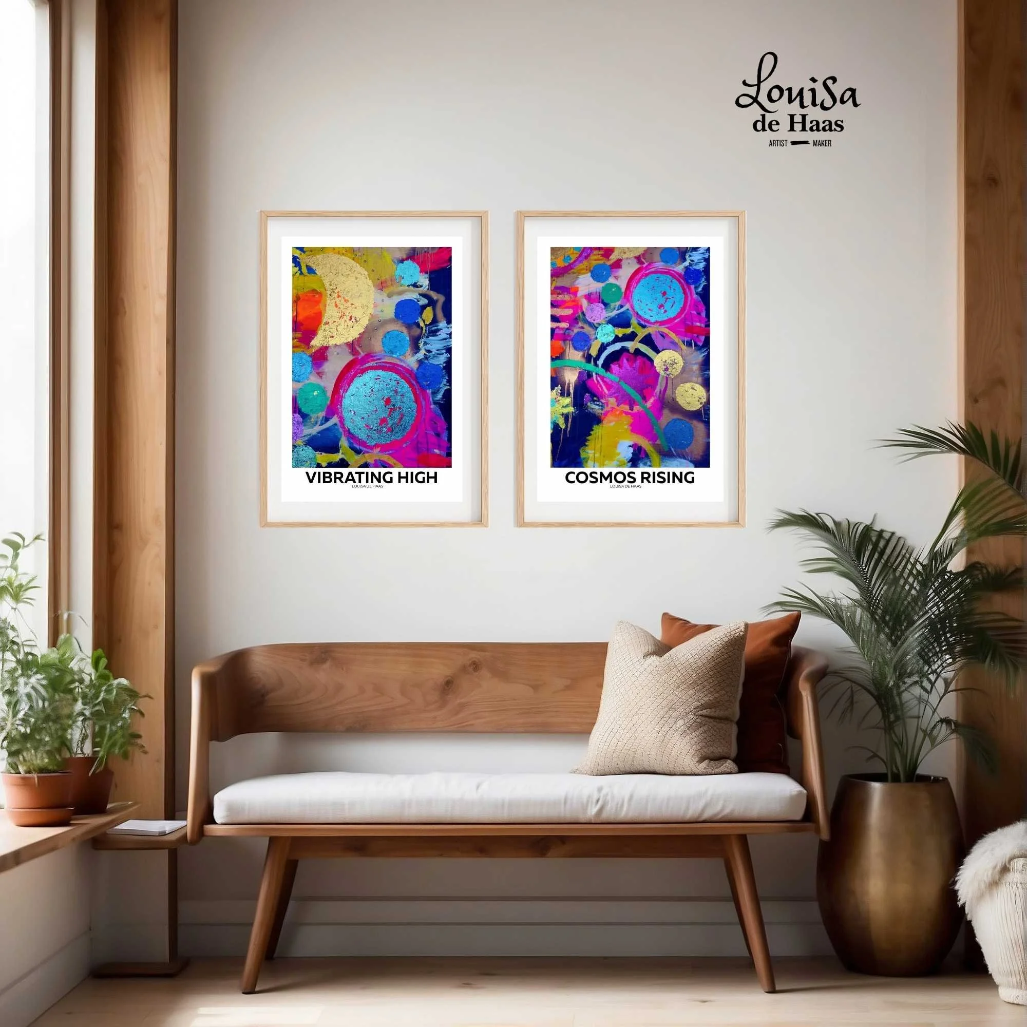 VIBRATING HIGH/ COSMOS RISING. SET OF 2 POSTERS (digital)