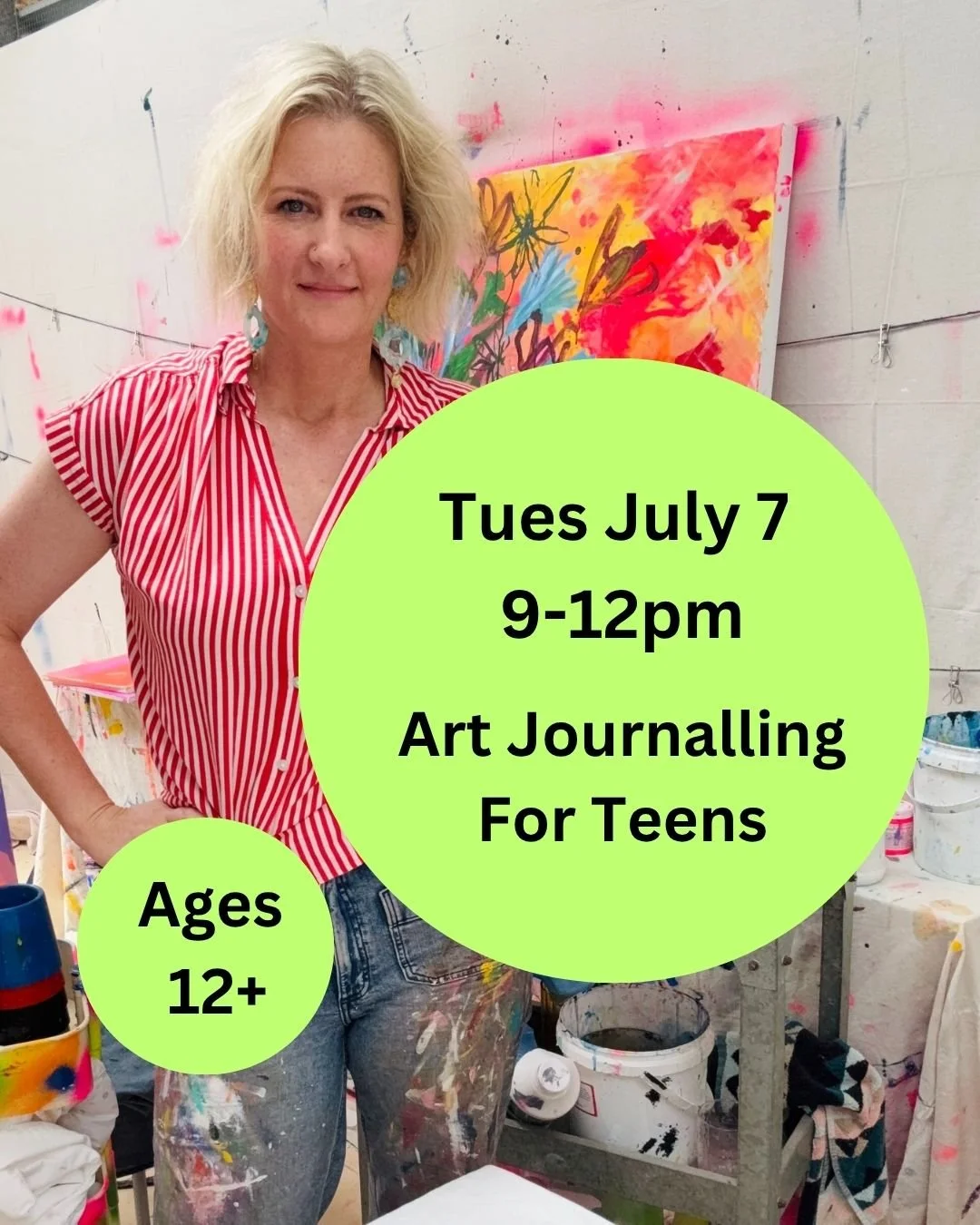 3. Make Art With Me : JULY 7: TEEN ART JOURNALING
