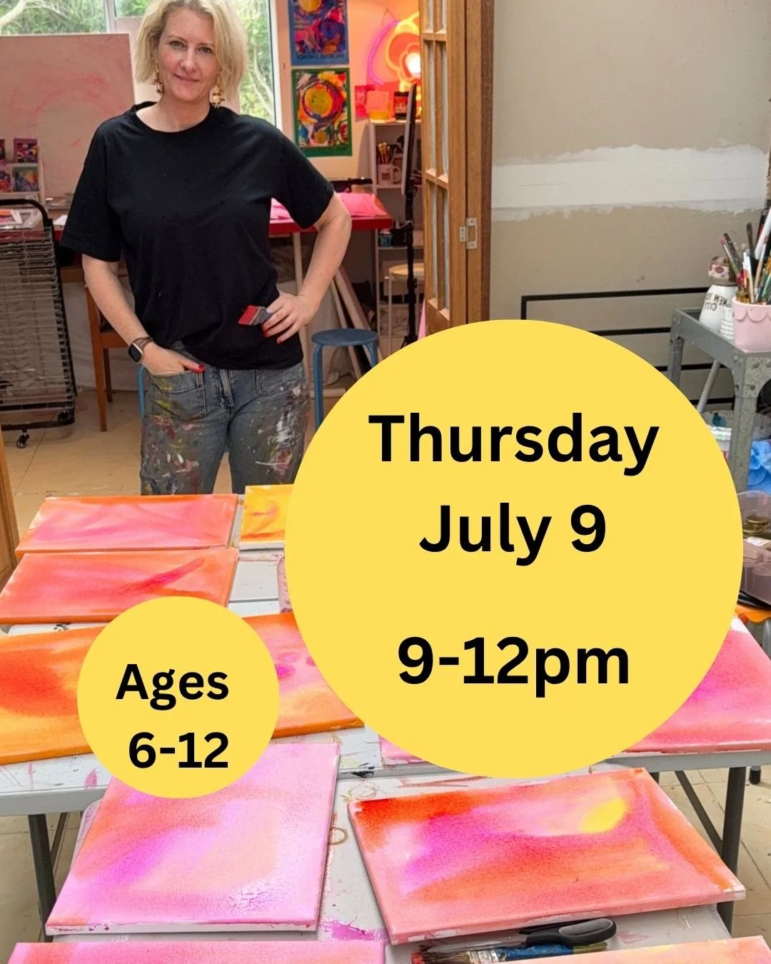 4. Make Art With Me: JULY 3: 6 yrs- 12yrs