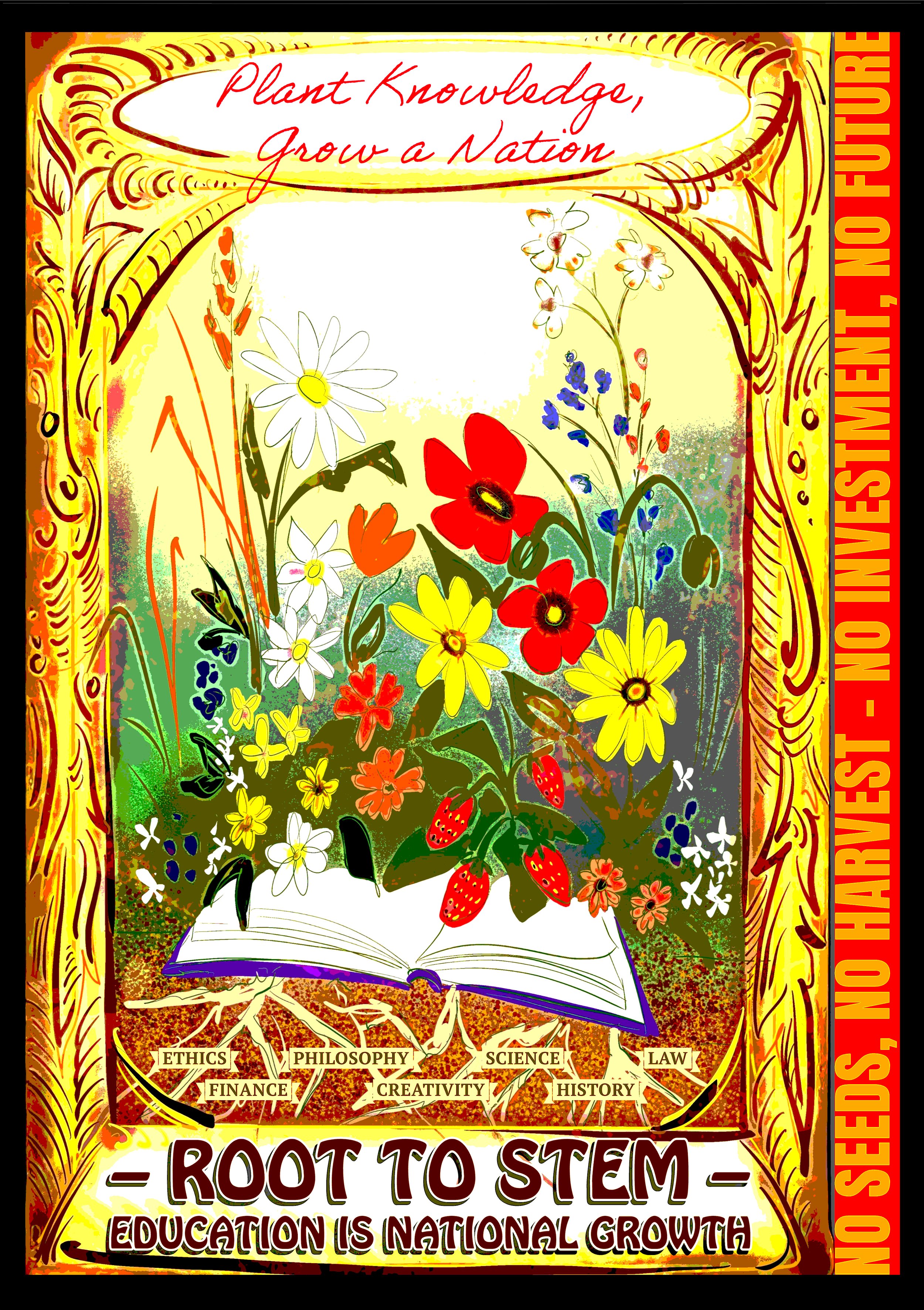 No Seeds, No Future, 2025. Protest Poster.