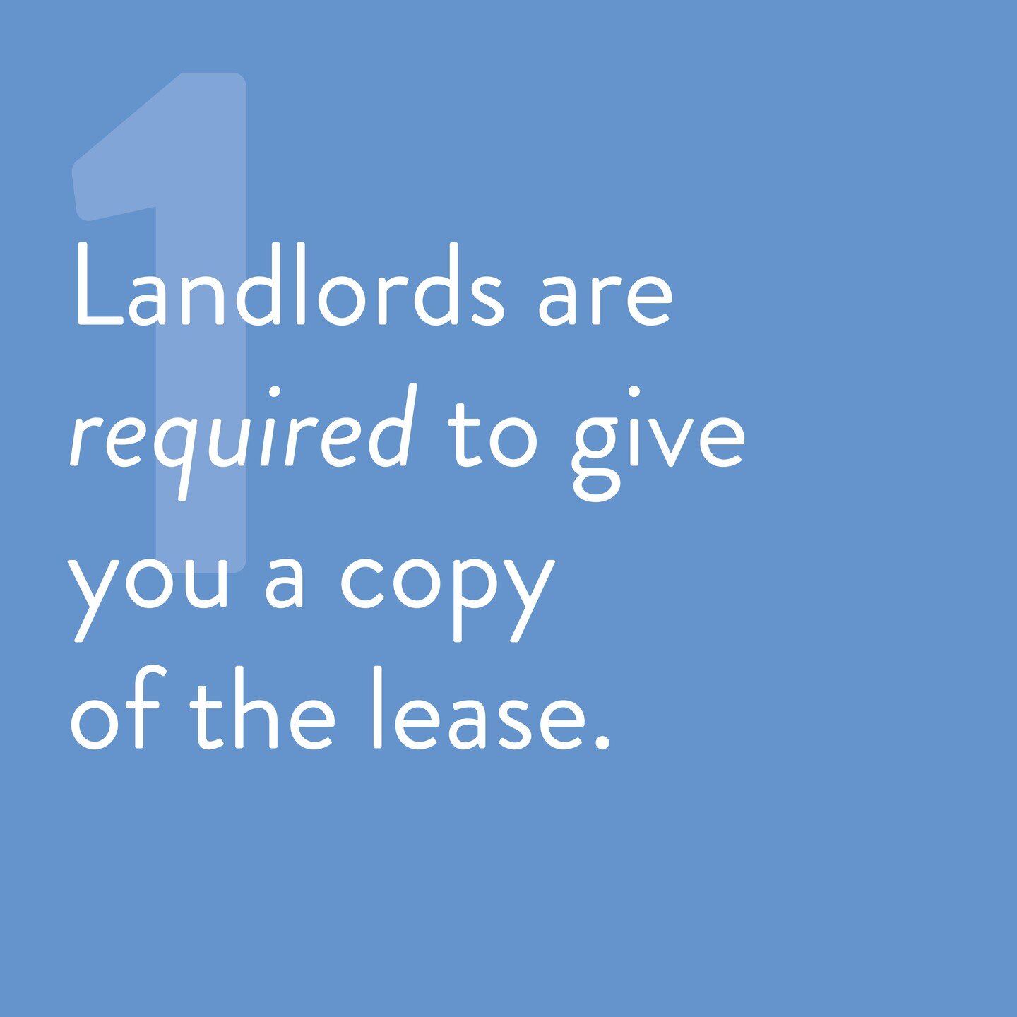 One of the common problems we found was the lack of knowledge when it came to reading and understanding a lease. Here are a few helpful tips!