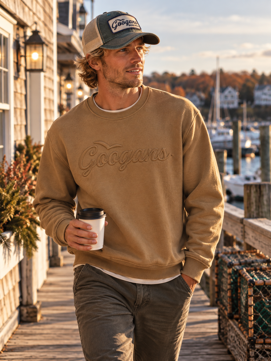 Embossed Googans Crewneck Sweatshirt