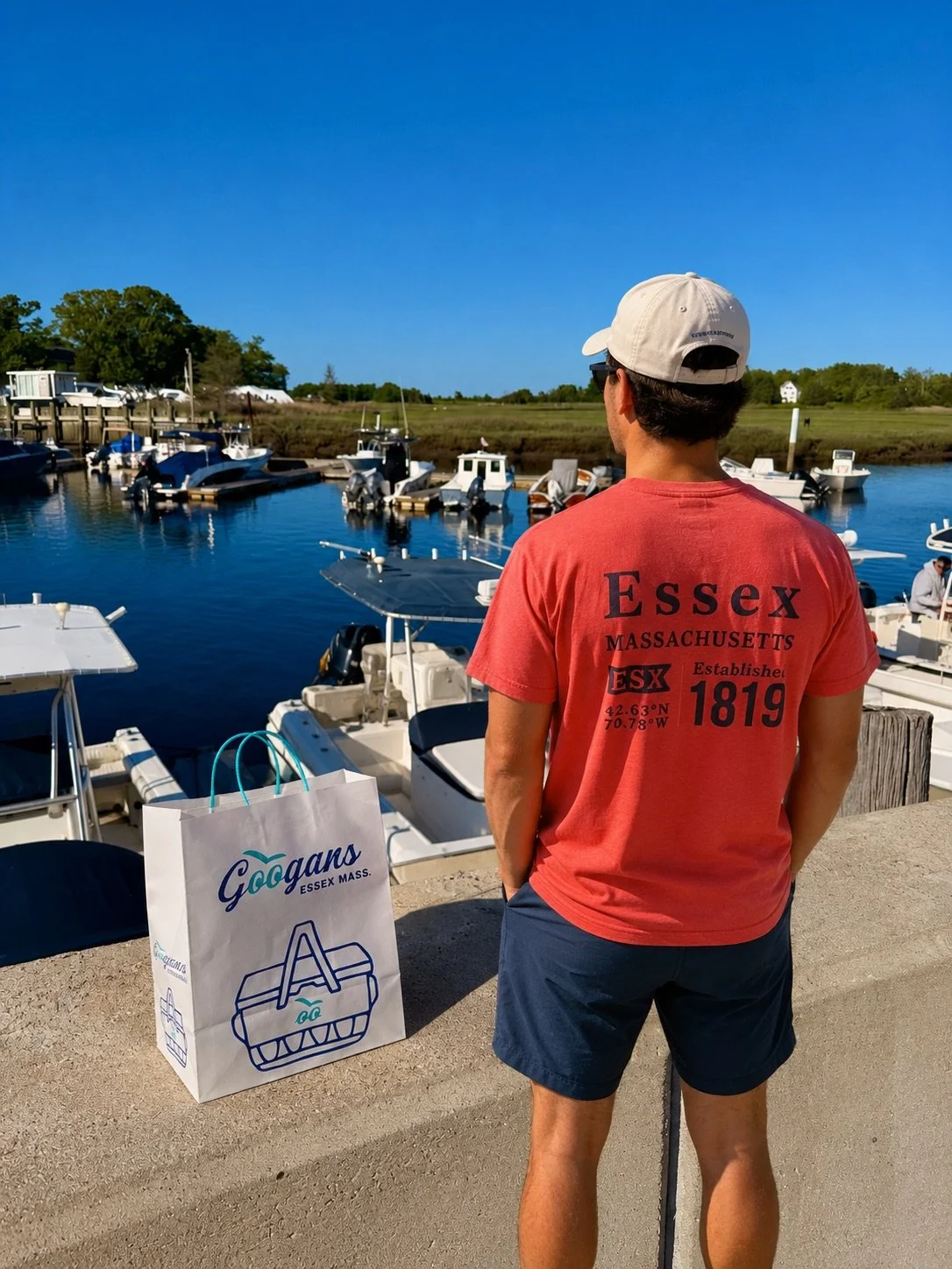 Essex Nautical Coordinates T-Shirt