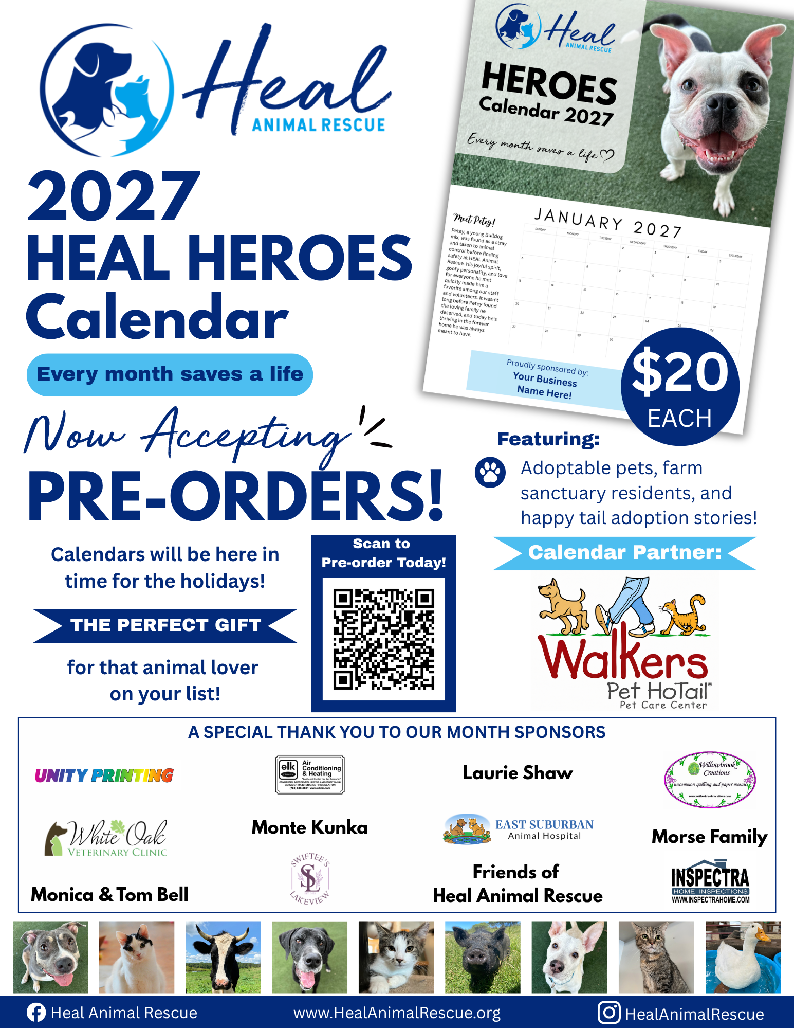 2027 Heal Heroes Calendar