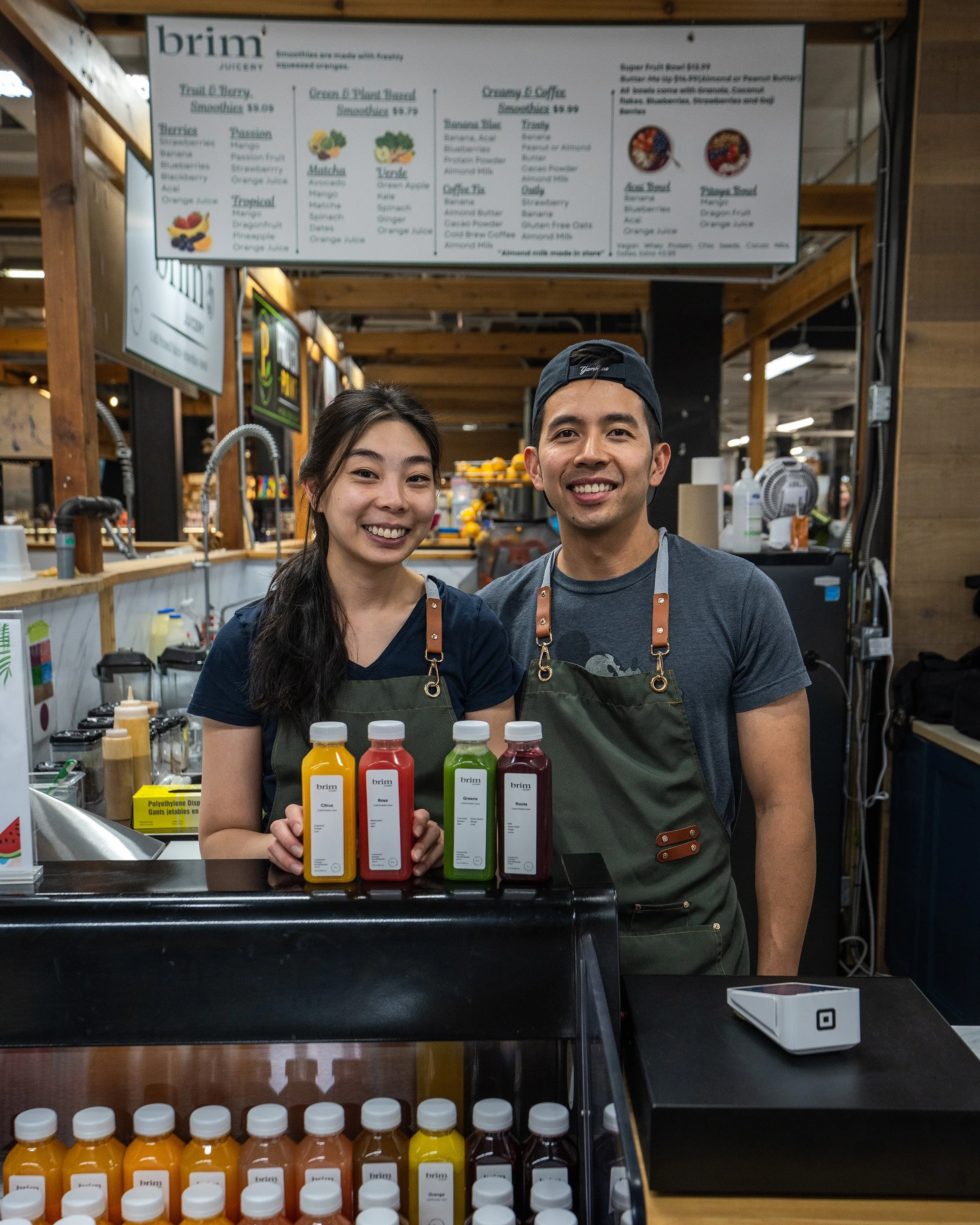 Brim Juicery owners and juice lovers