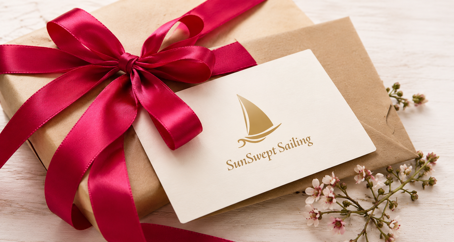 SunSwept Sailing gift card for a private sailing experience in Santa Barbara
