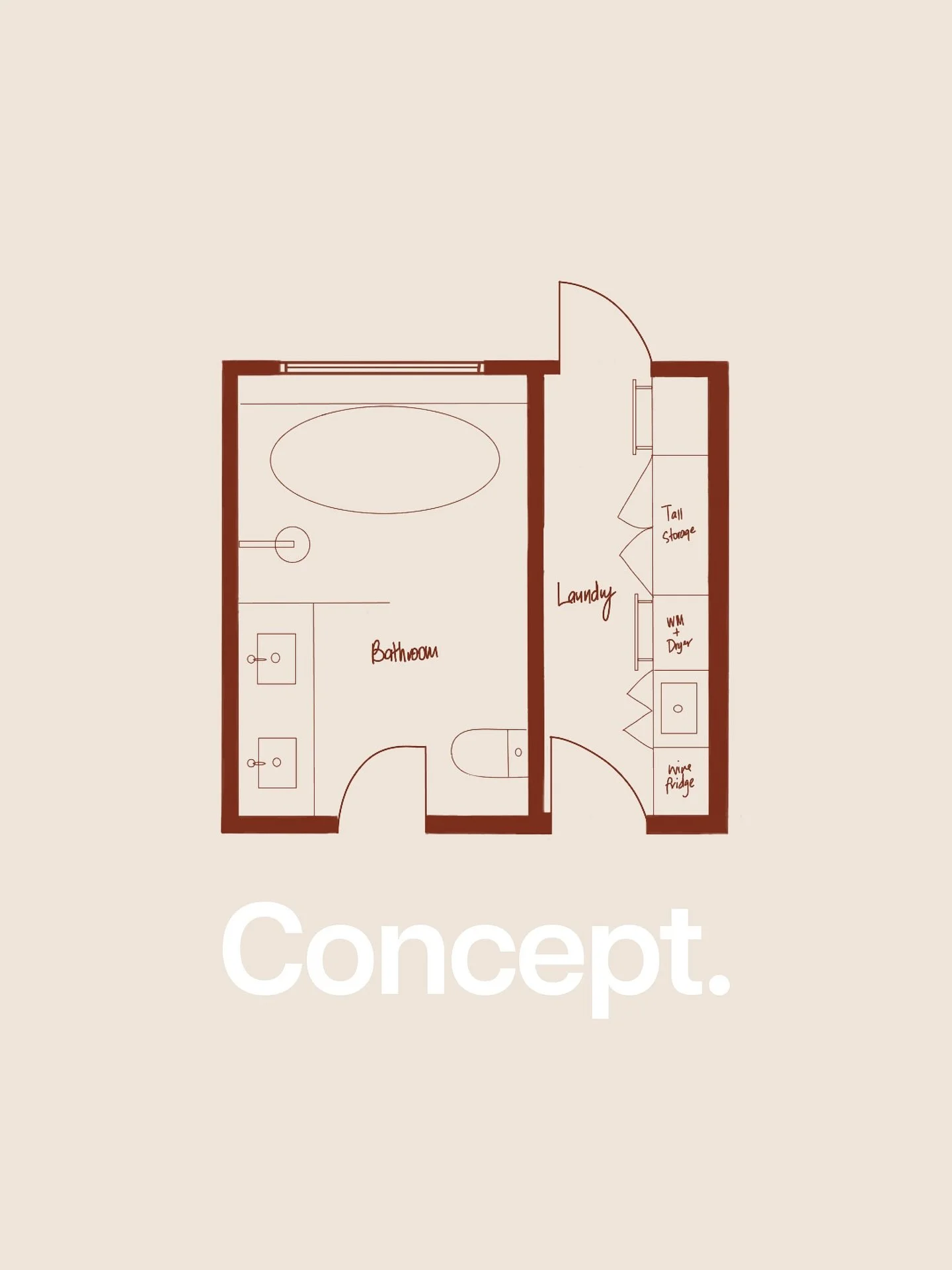 Bathroom + Laundry Floor Plan Fix = Big Results

In our recent laundry + bathroom renovation, the biggest win wasn&rsquo;t the finished product it was reworking the layout.

By removing a non&ndash;non-load-bearing walls that were creating awkward sp