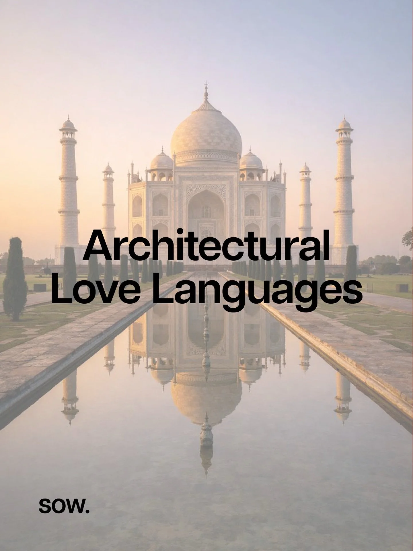 Fun Fact: The Taj Mahal was built as a tribute to love.
(Talk about setting the bar high)!

And while our projects are slightly less dramatic, the intention is the same. Designing spaces that care for the people living in them.

Quality time - spaces