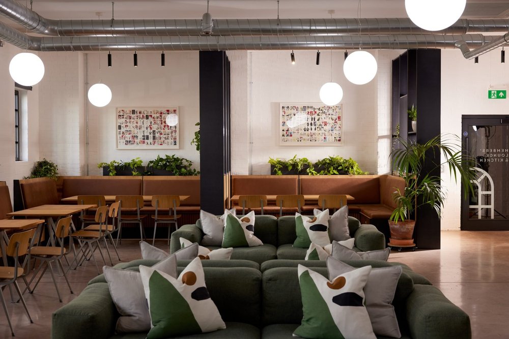 The lounge area at the Taunton Collar Factory centre