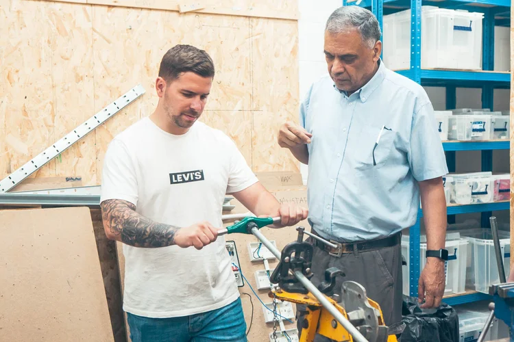 Adult learner at Optima training centre