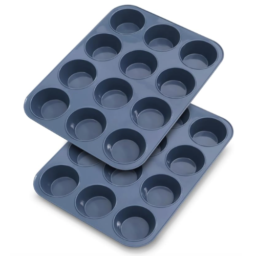 Large 12 cup muffin silicone pan