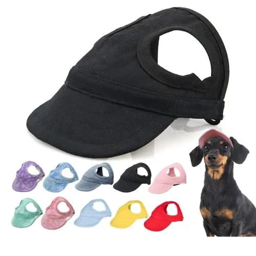 Black dog cap