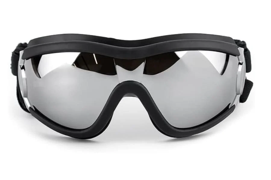 Black frame dog sunglasses