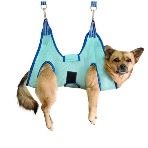 Mesh breathable dog grooming hammock