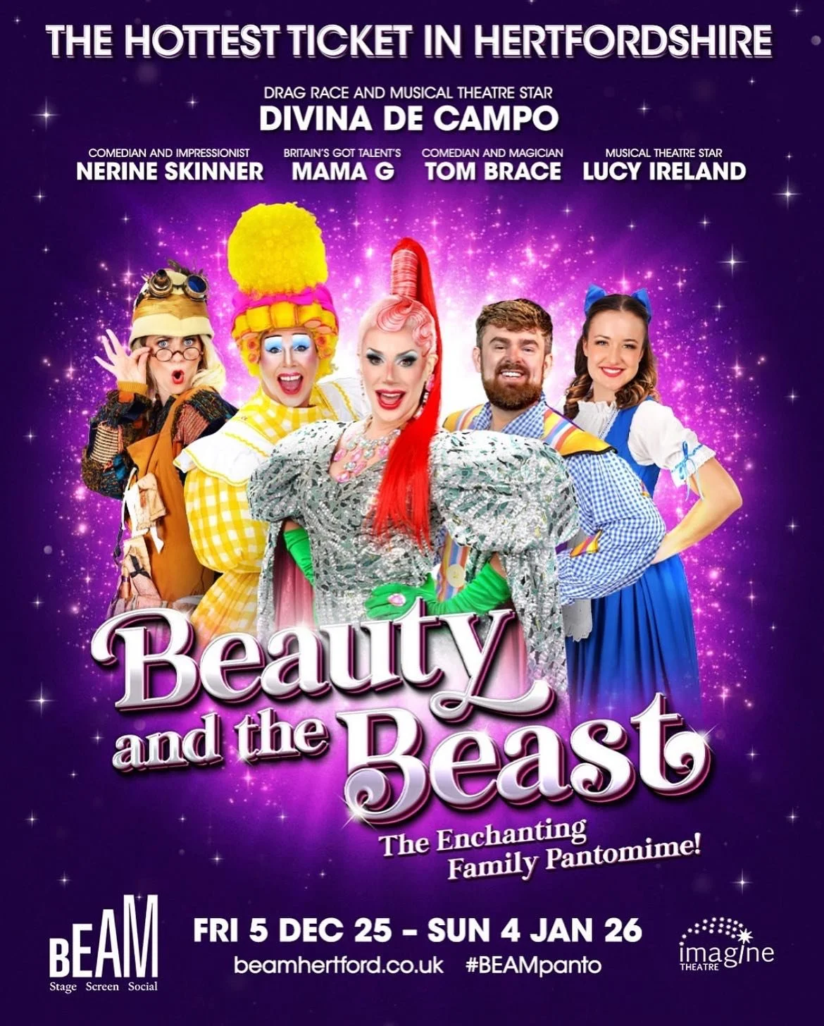 Looks like I&rsquo;ll be heading to panto land at the wonderful @beamhertford this year with the fab @imaginetheatre 🙌
Really looking forward to this &amp; what an amazing cast lineup too! 🔥
As you can see I&rsquo;ve gone for a subtle look in the p