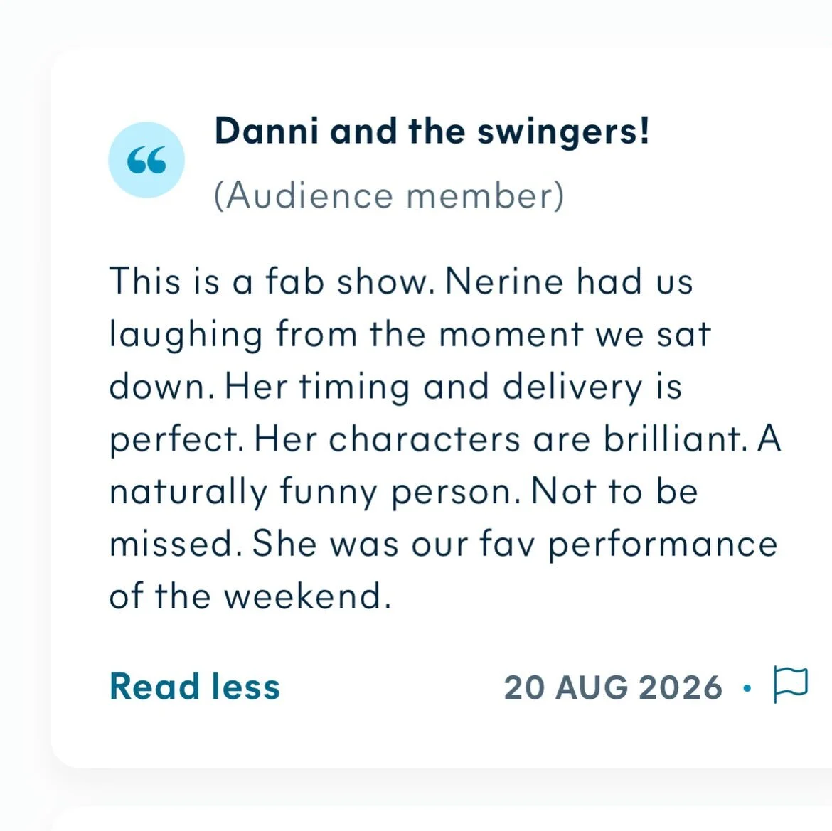 Tonight is my last show @edfringe @jttedinburgh and here are just a few of my lovely audience reviews. I&rsquo;m so grateful to everyone who has come along so far. People who follow my online work, those I met last time I was here and my friends. I&r