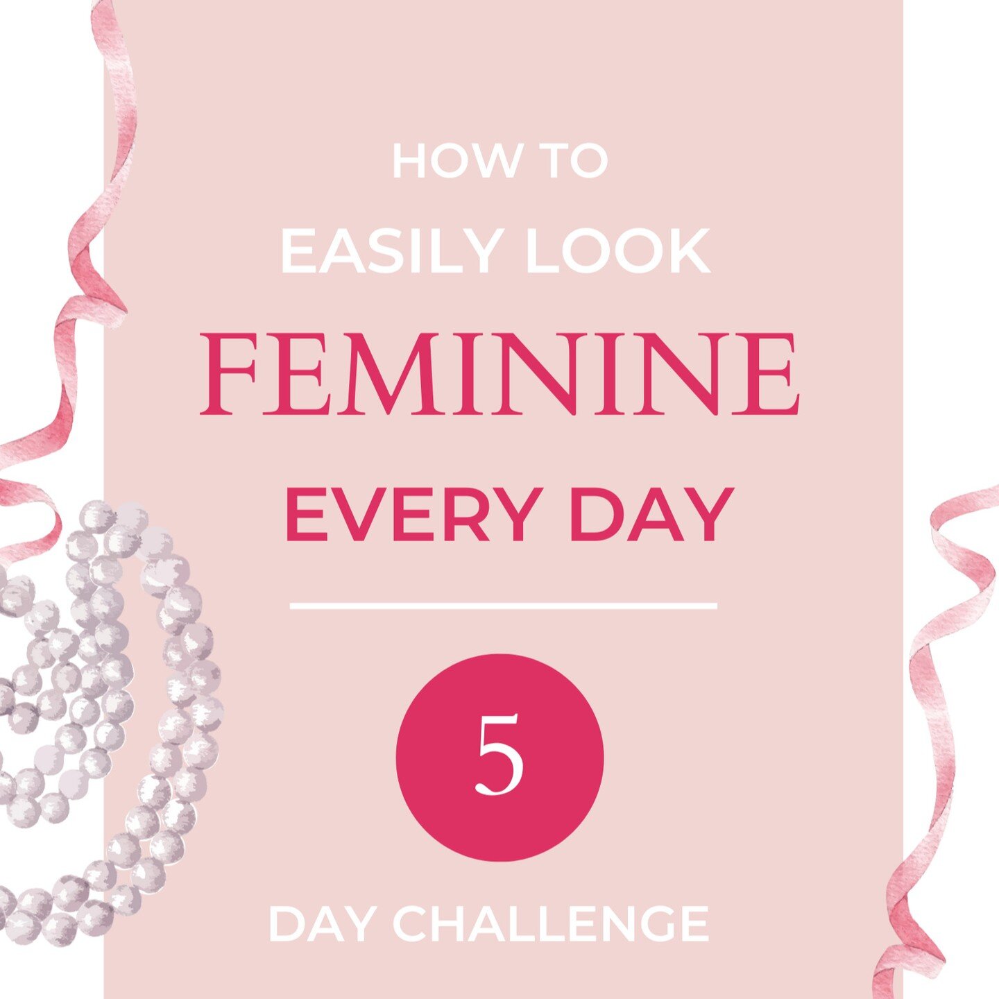 🎀 The Feminine Every Day 5 Day Challenge is here! 🎉

🎀 I am so excited to share this with you ladies! It has been so much fun to create this free challenge for you.
 
🎀 I have also created a lovely digital workbook to accompany the challenge so t