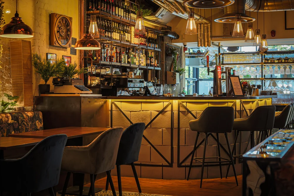 Delhi House Café restaurant interior by Design Metric