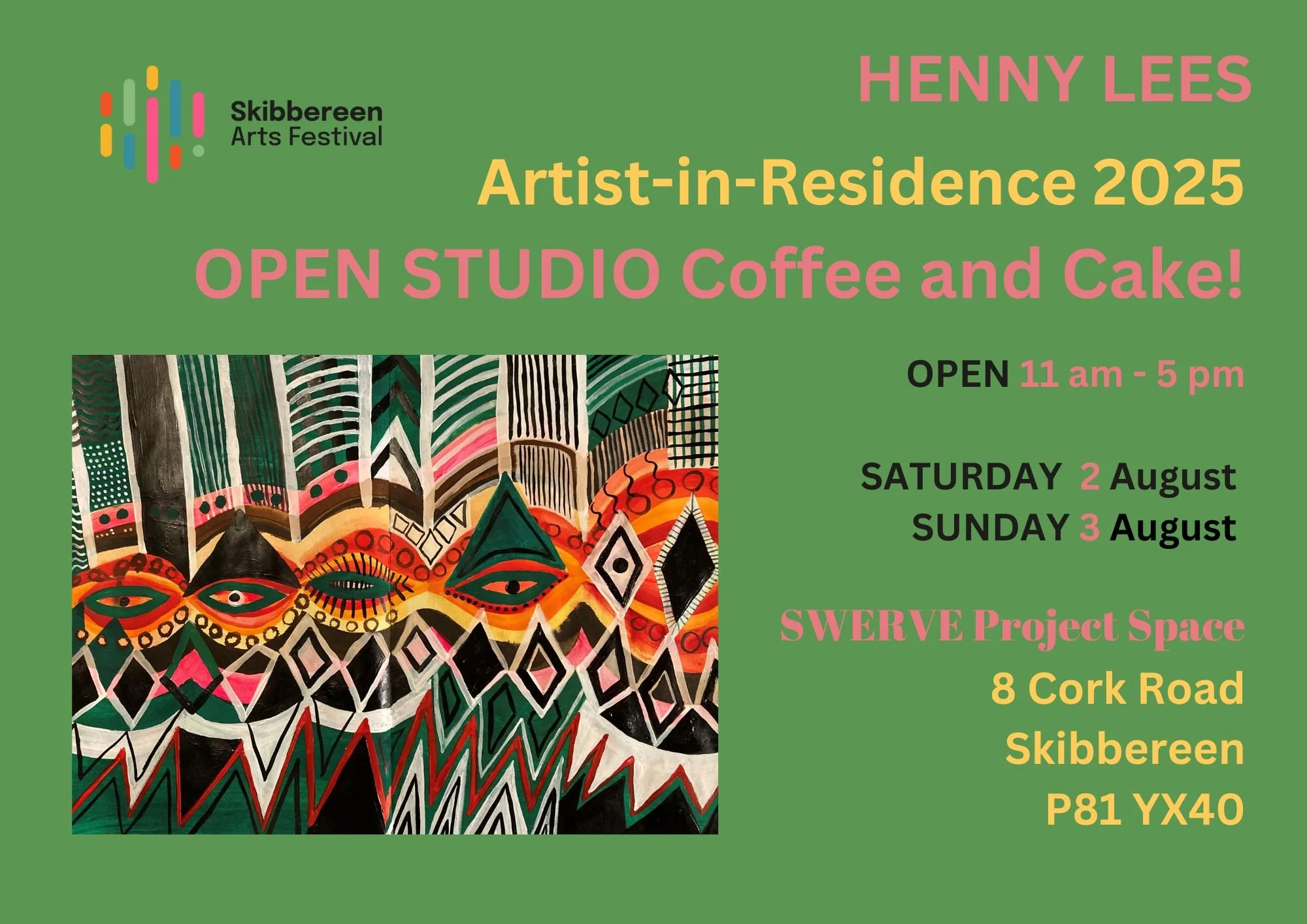 HENNY LEES Artist-in-Residence August 2025: OPEN STUDIO and ARTIST’S CAFE