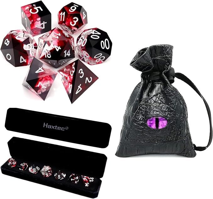 dragon eye leather dice bag with blood dice and holder.jpg