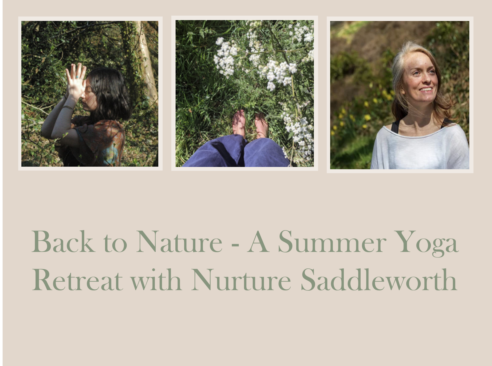 Back to Nature - A Summer Yoga Retreat with Nurture Saddleworth