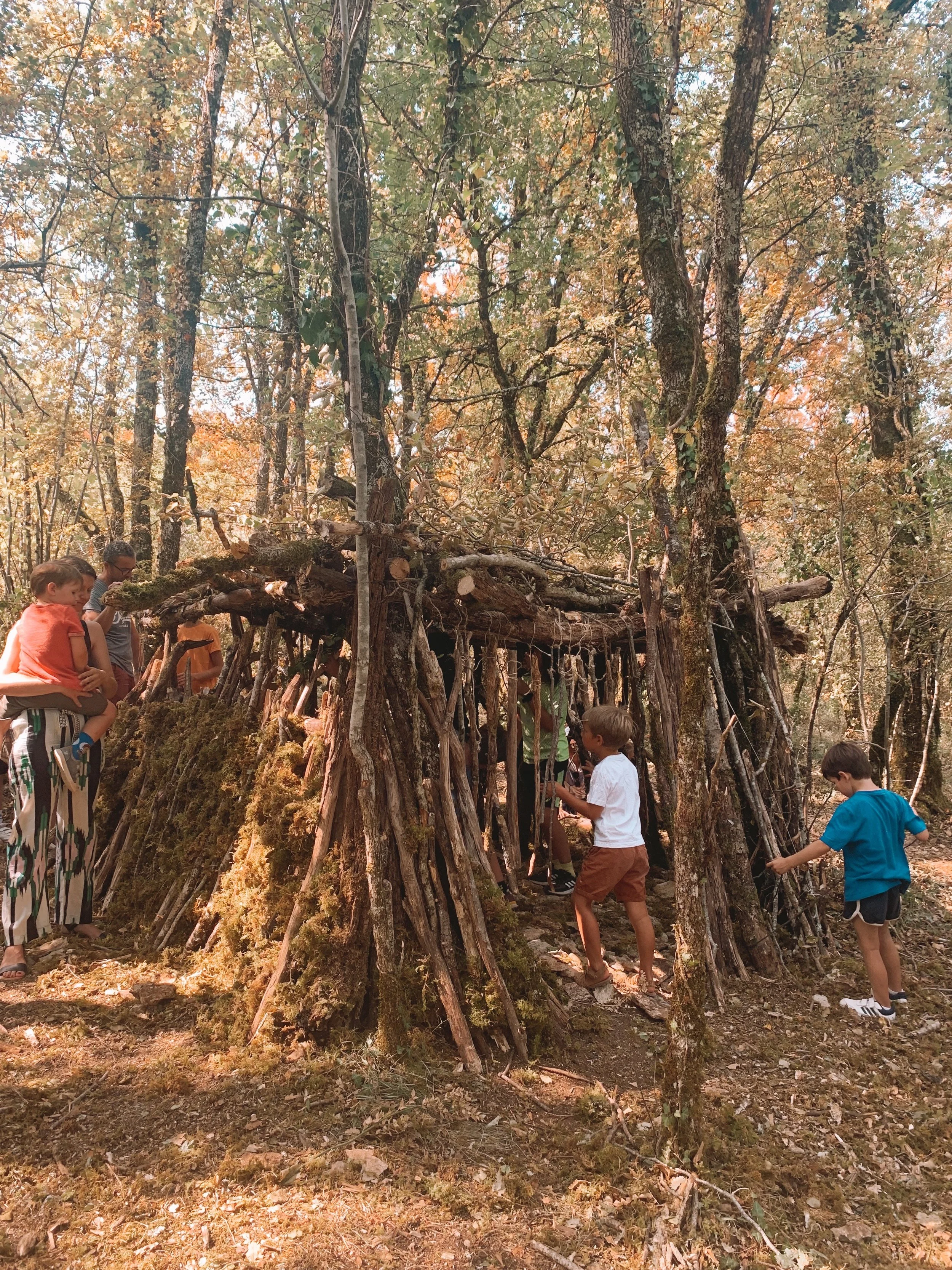 Le bois à cabane - Domaine St-Amand / Animation enfant