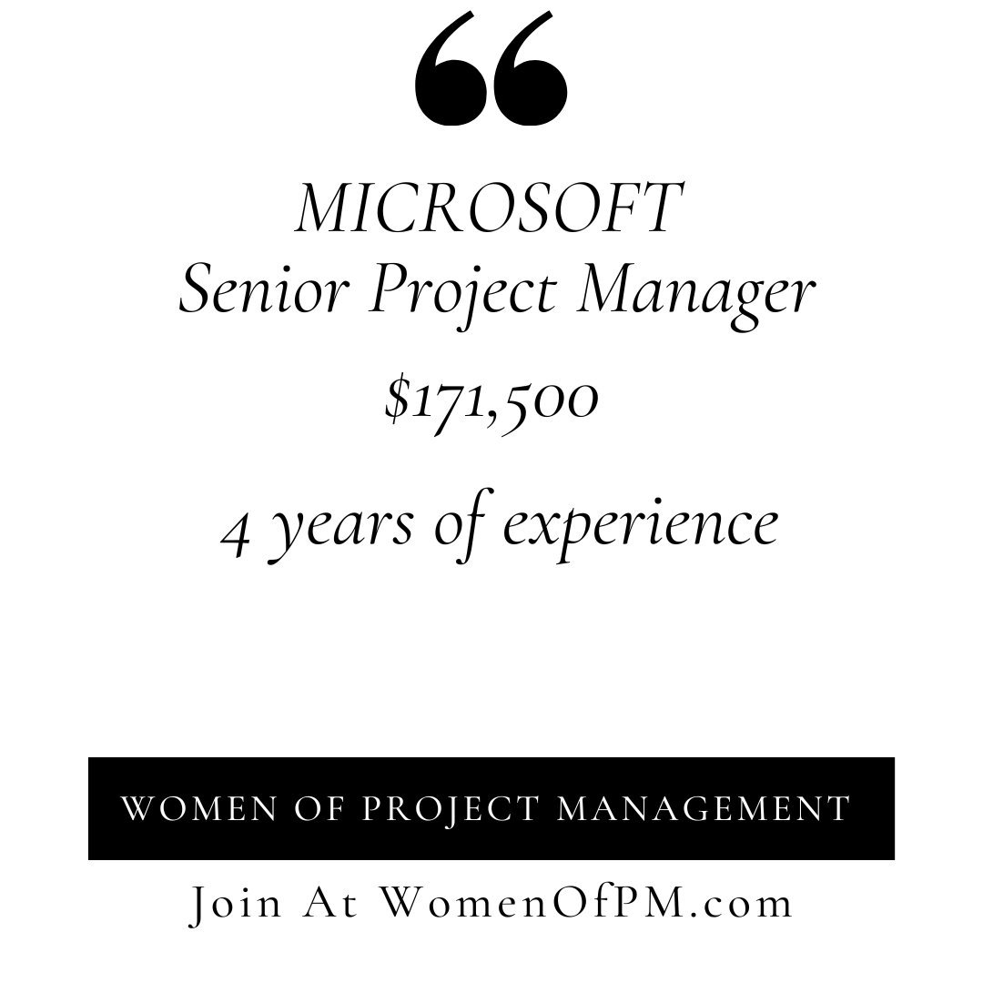 It's never too late to negotiate your salary, and don't let anyone tell you otherwise! 💪🏾 Check out this anonymous salary for a PM role at Microsoft and let this inspire you to advocate for your worth.​​​​​​​​​
#WOPM #Negotiation #Salaries #CareerA