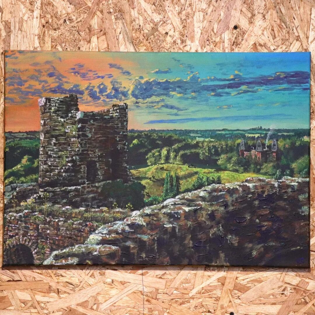 Dinefwr Castle with a view of Newton House - Acrylics on Canvas

And hello to my newest followers! Enjoy my 100th post 💯

#llandeilo #carmarthenshire #southwales #wales #🏴󠁧󠁢󠁷󠁬󠁳󠁿 #nationaltrust #castle #forest #woodland #landscape #landscapepa
