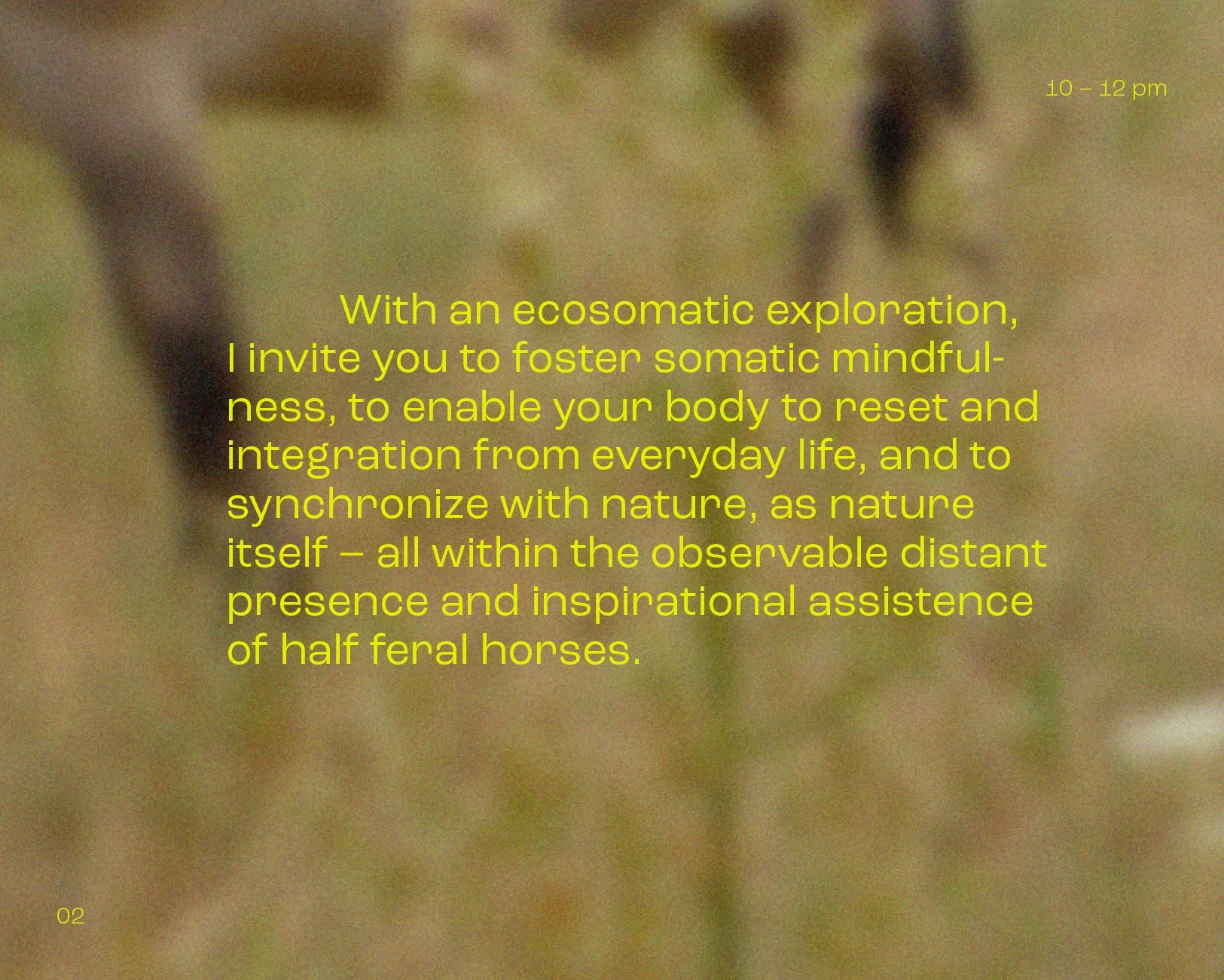 Interbeing Cirlce N°6 · 10 to 12 pm