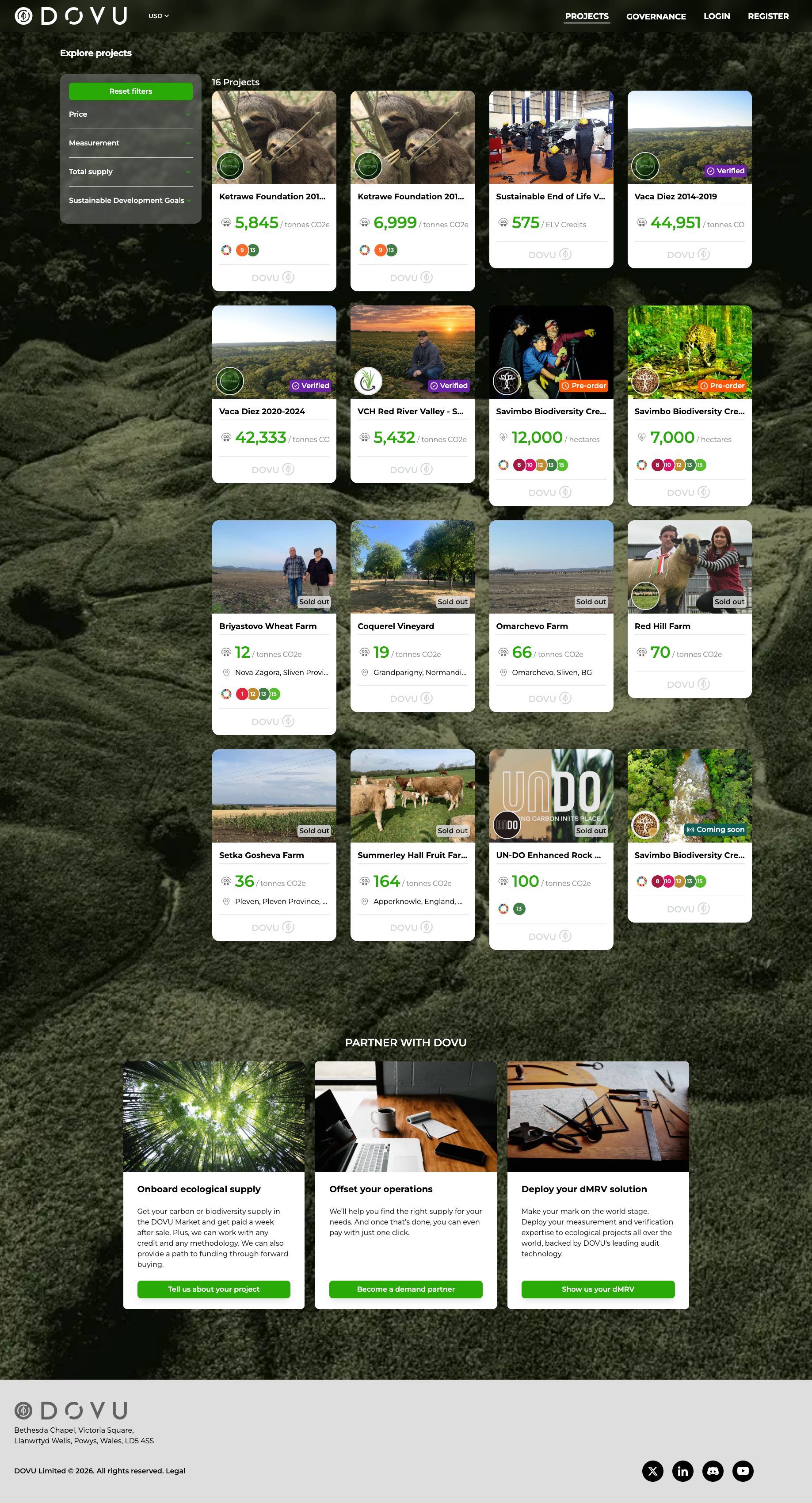 Dovu marketplace