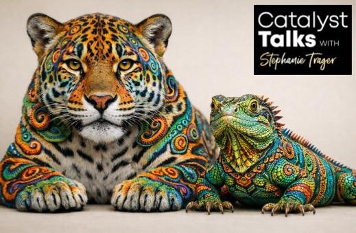  PODCAST 
 Catalyst Talks — Drea, CEO Savimbo, membahas cara membangun pasar yang adil di mana mereka yang melindungi hutan—masyarakat adat dan komunitas lokal—mendapatkan pembayaran langsung dan transparan atas upaya pelestarian alam yang mereka lakukan.