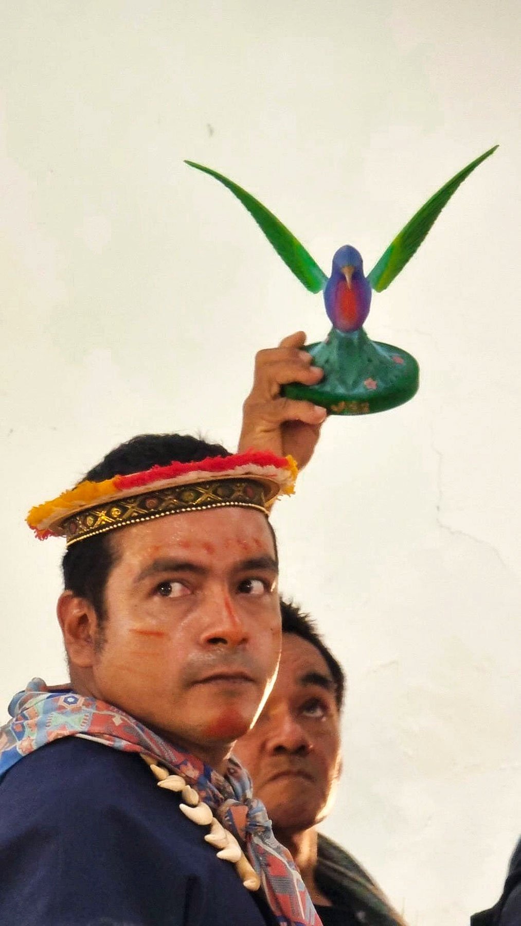 Jhony and Fernando flying the Nature flag at COP30