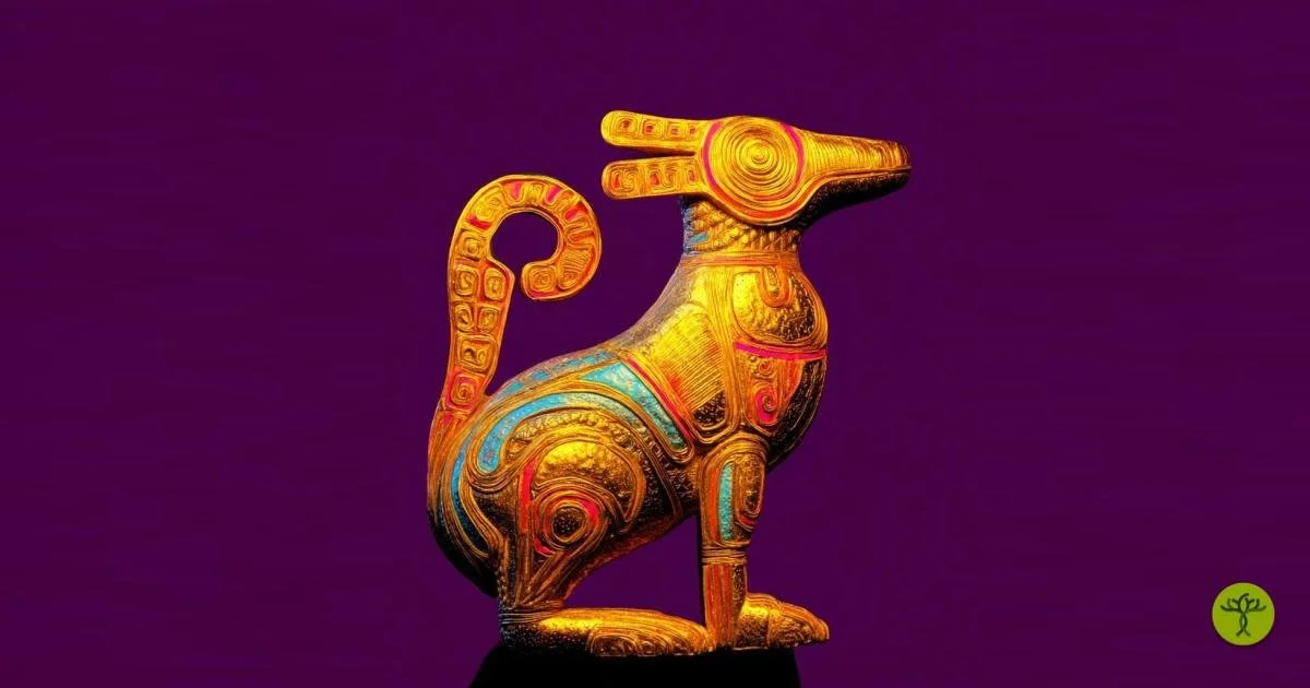 Brightly colored dog thing