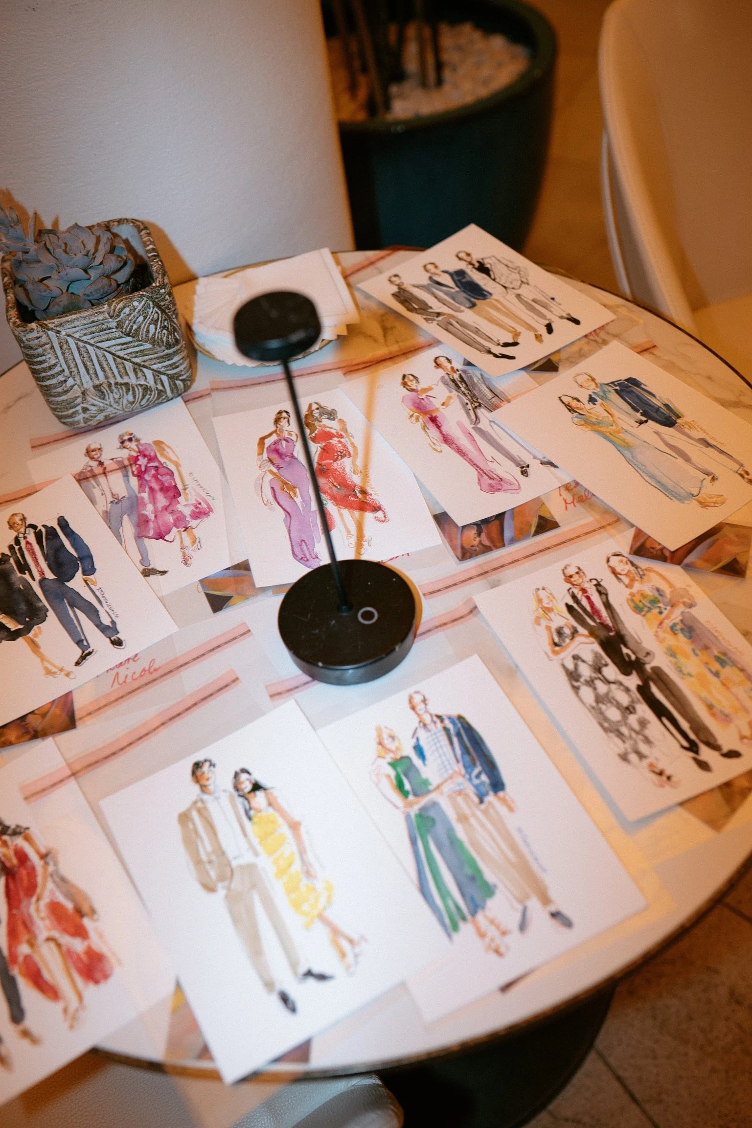 live illustrator weddings