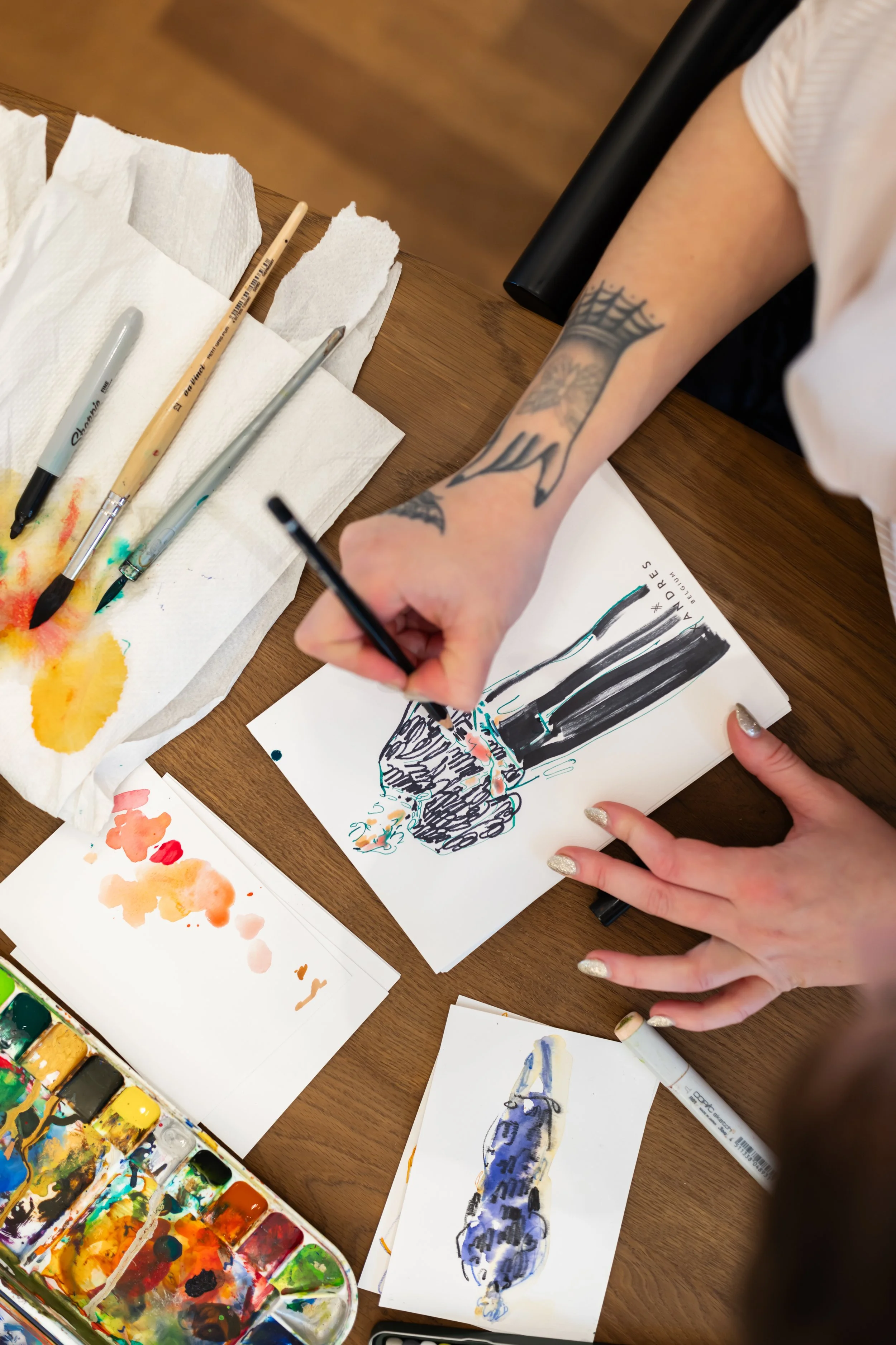 live illustration for xandres belgium