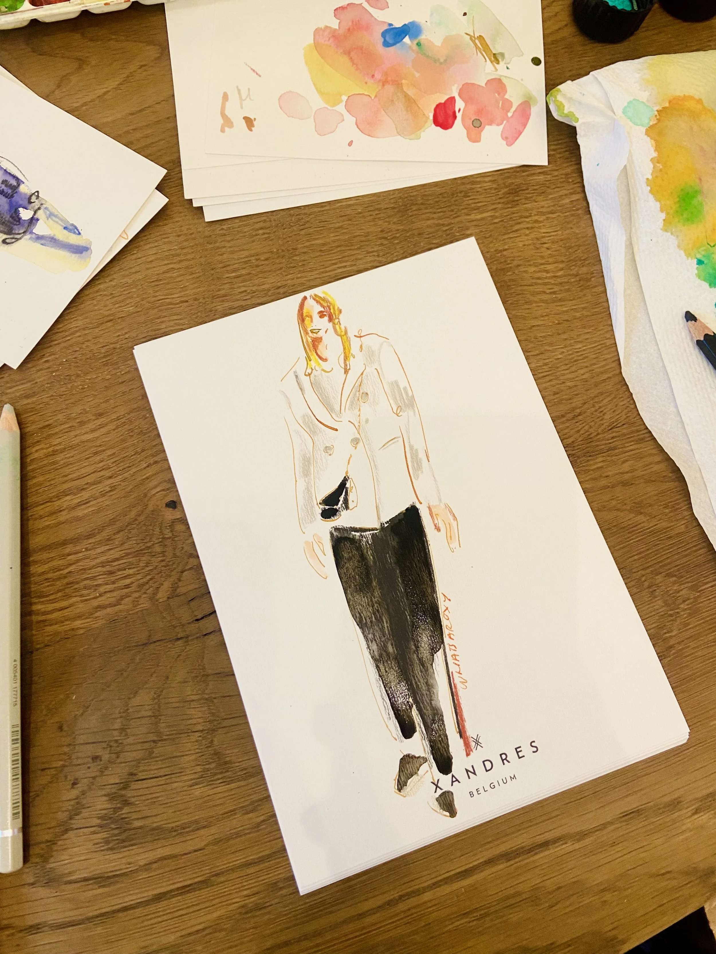 live illustration for xandres belgium