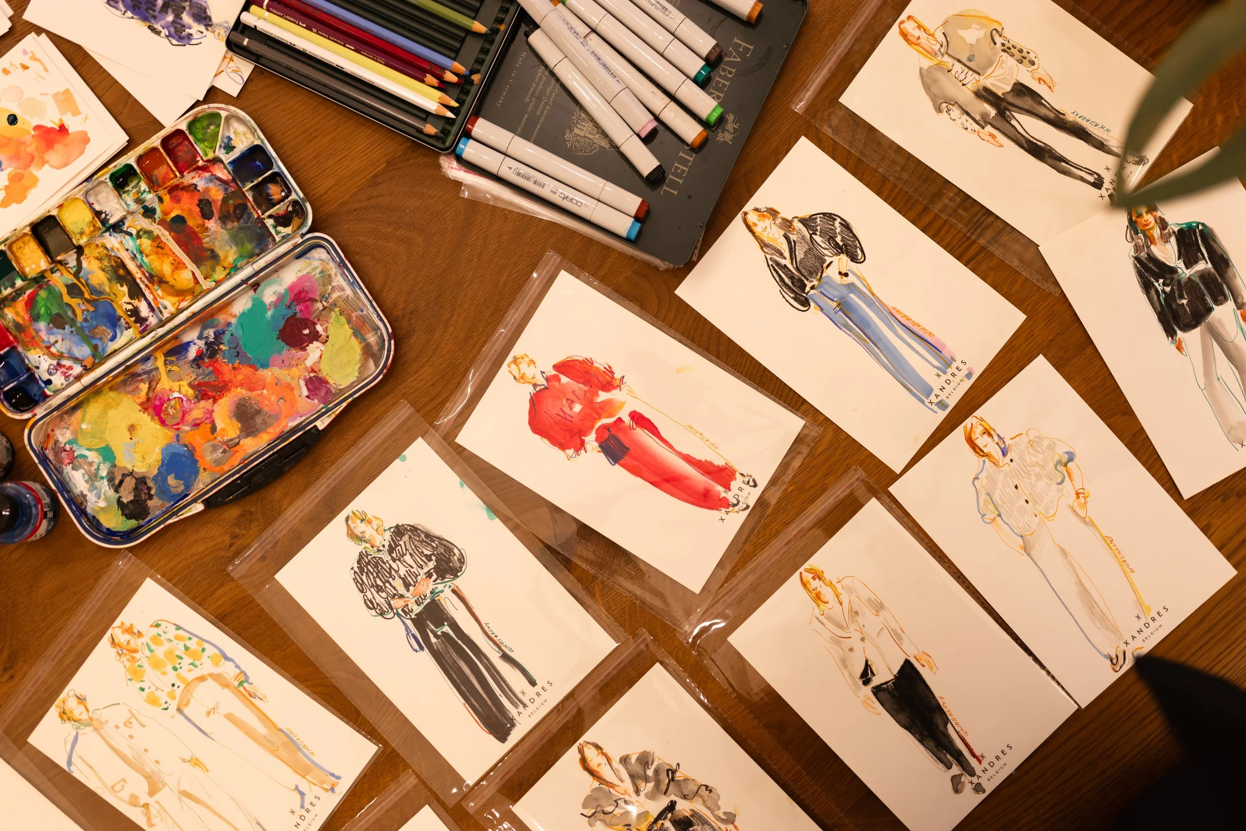 live illustration for xandres belgium