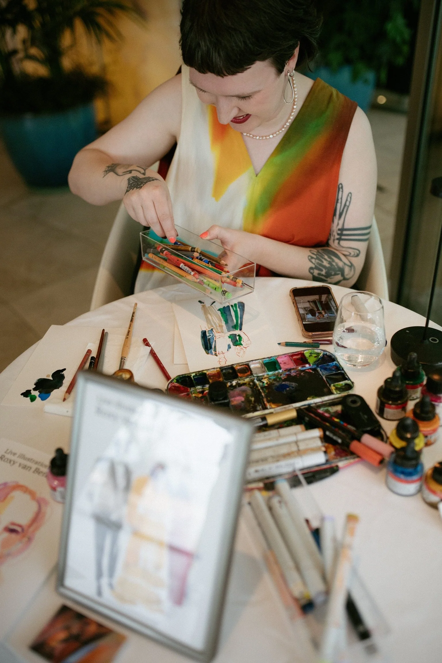live illustrator bruiloften Nederland en België
