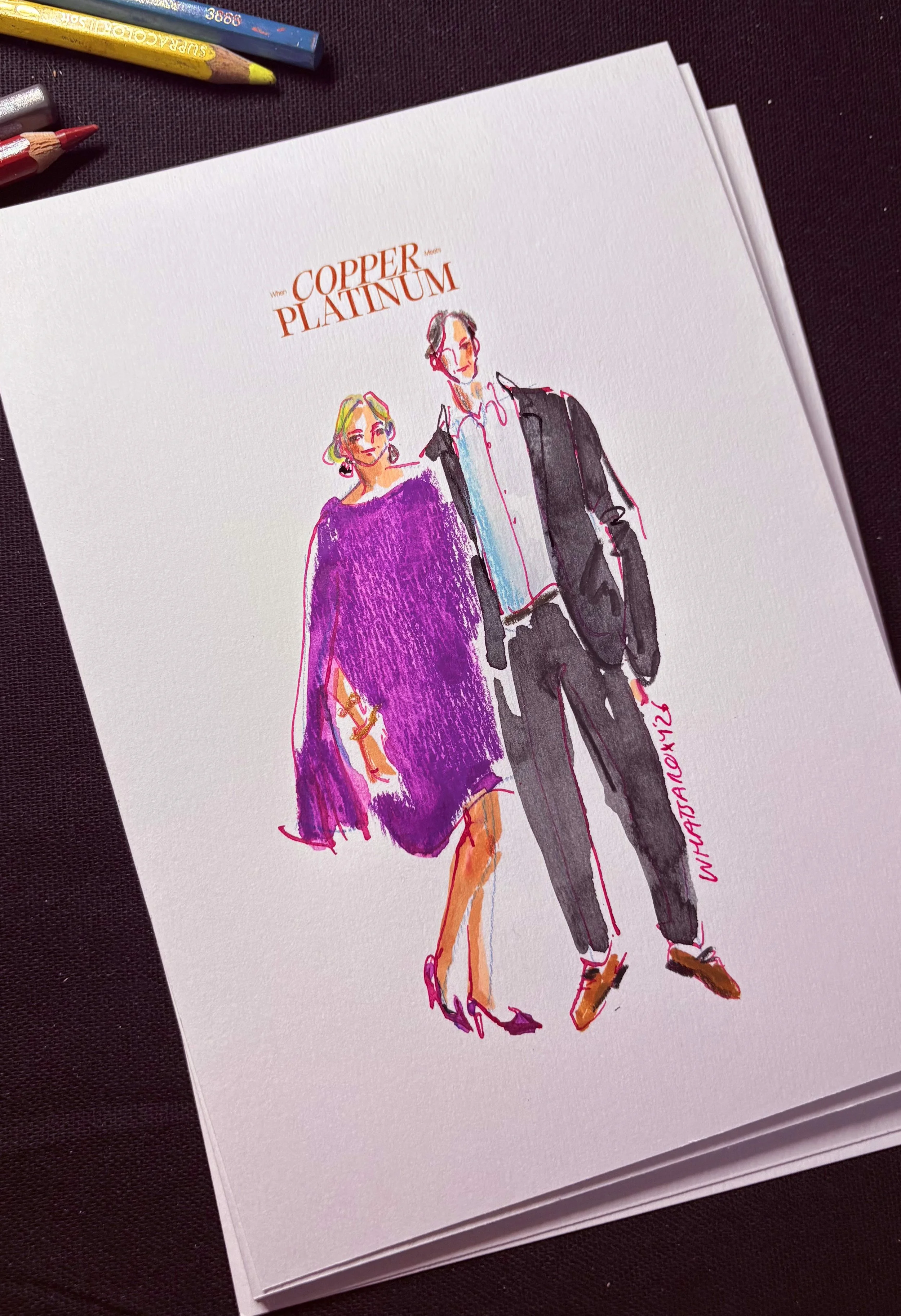 live illustrator weddings
