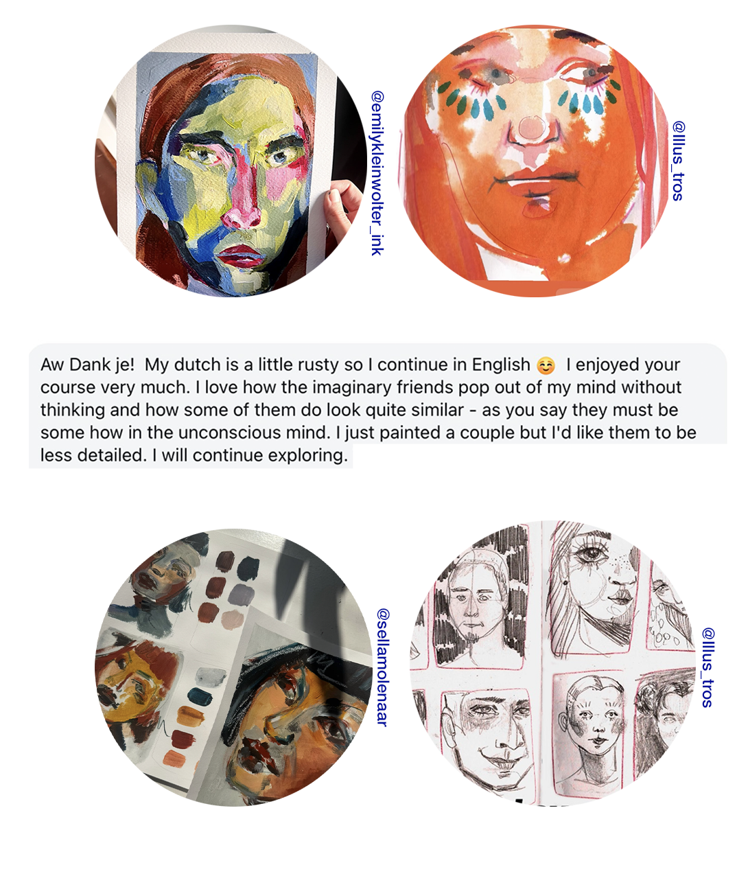 Acrylic portrait painting course