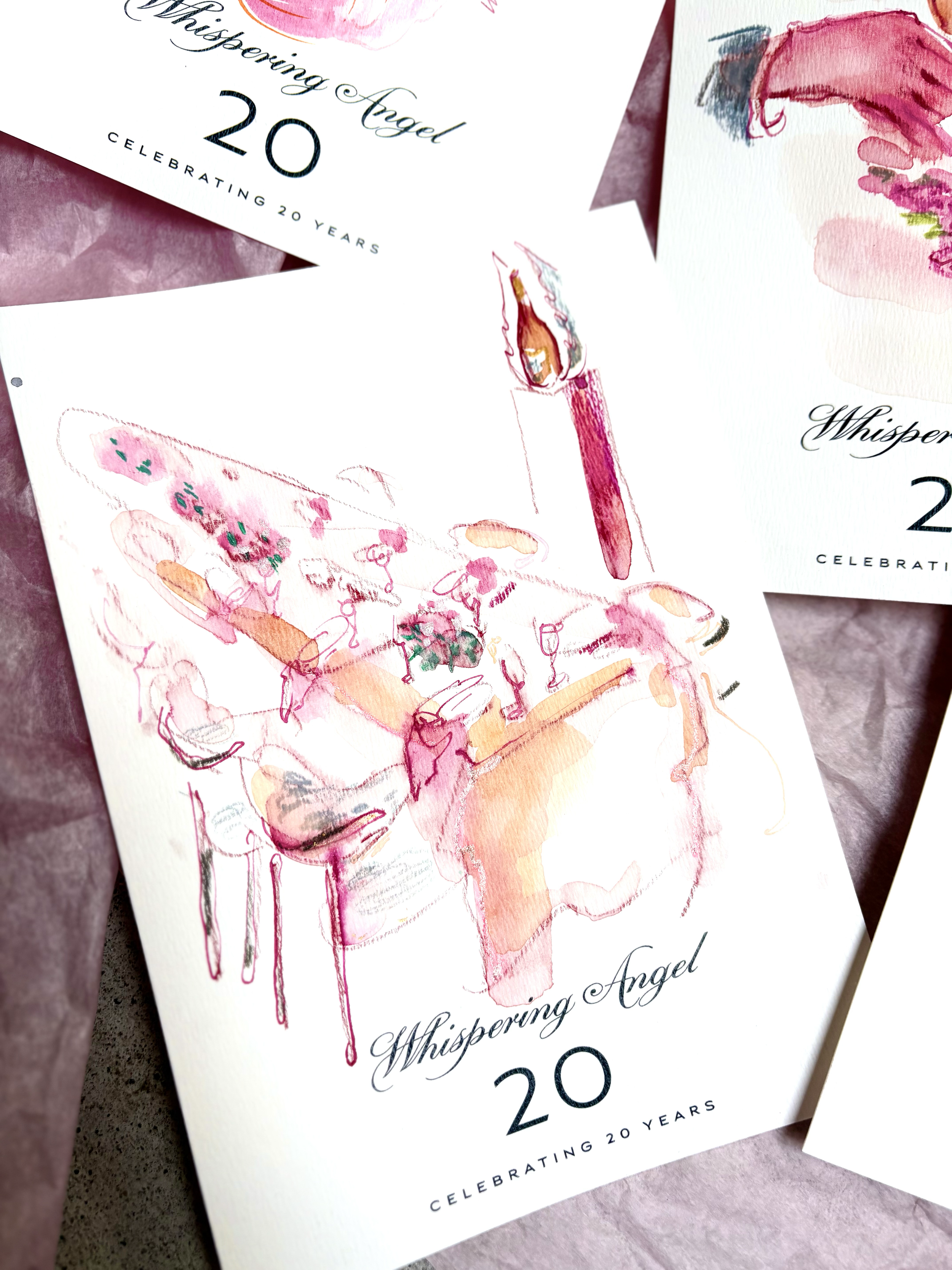 Live illustratie op evenementen | Whispering Angel