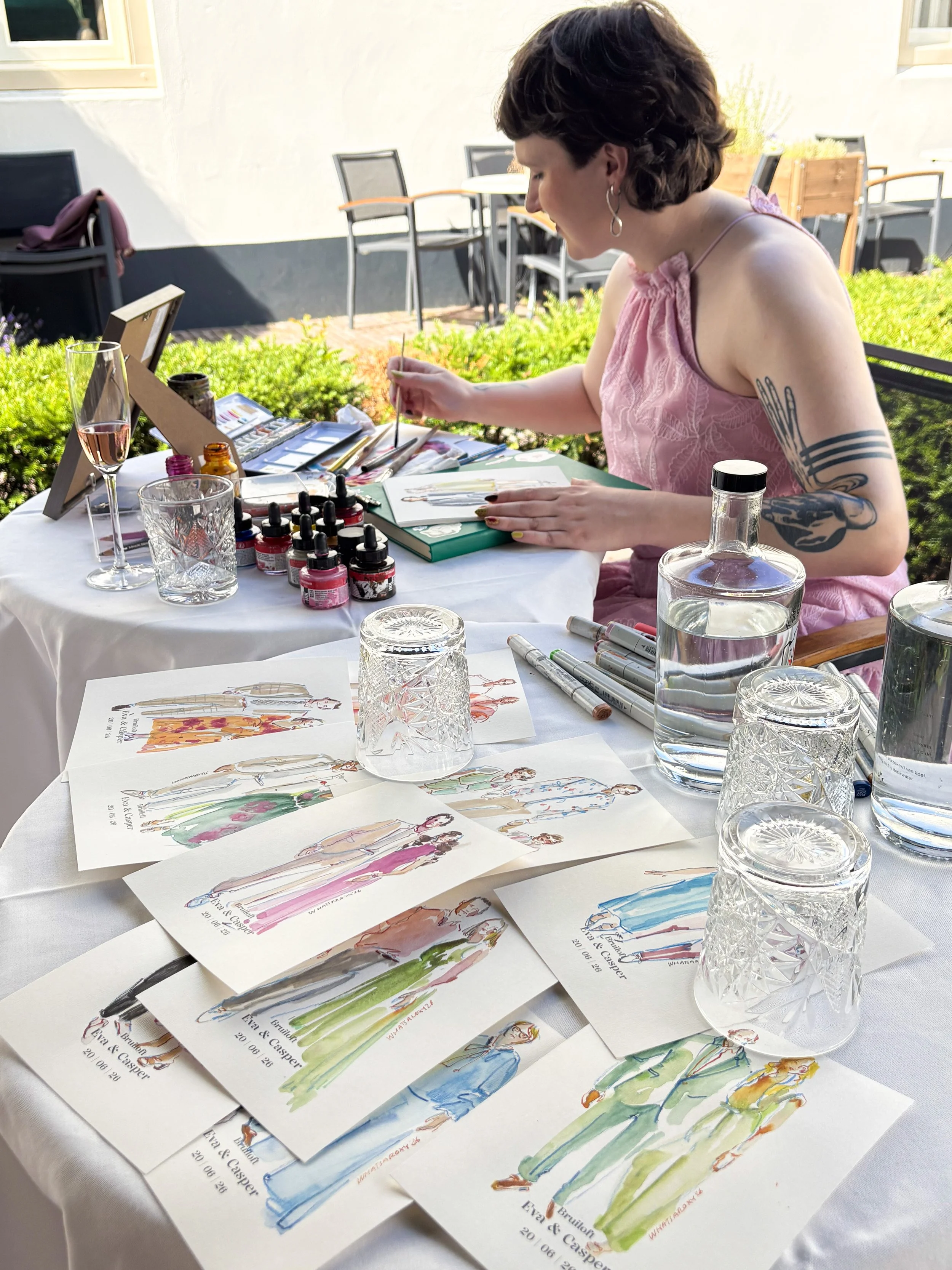 live illustrator weddings