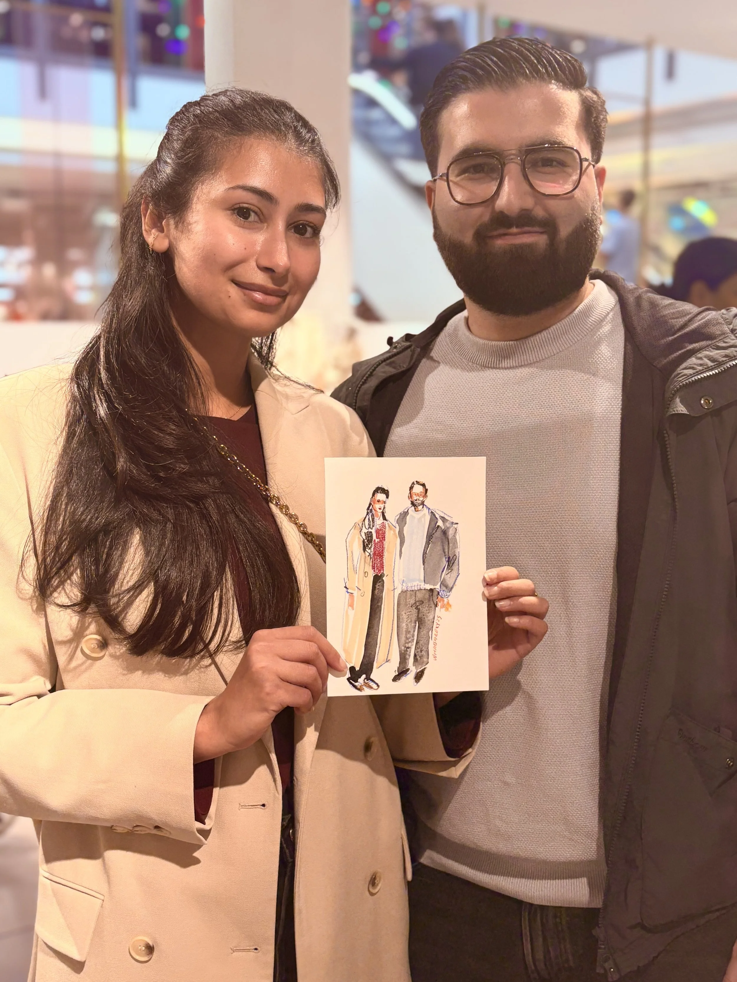 live illustration at events