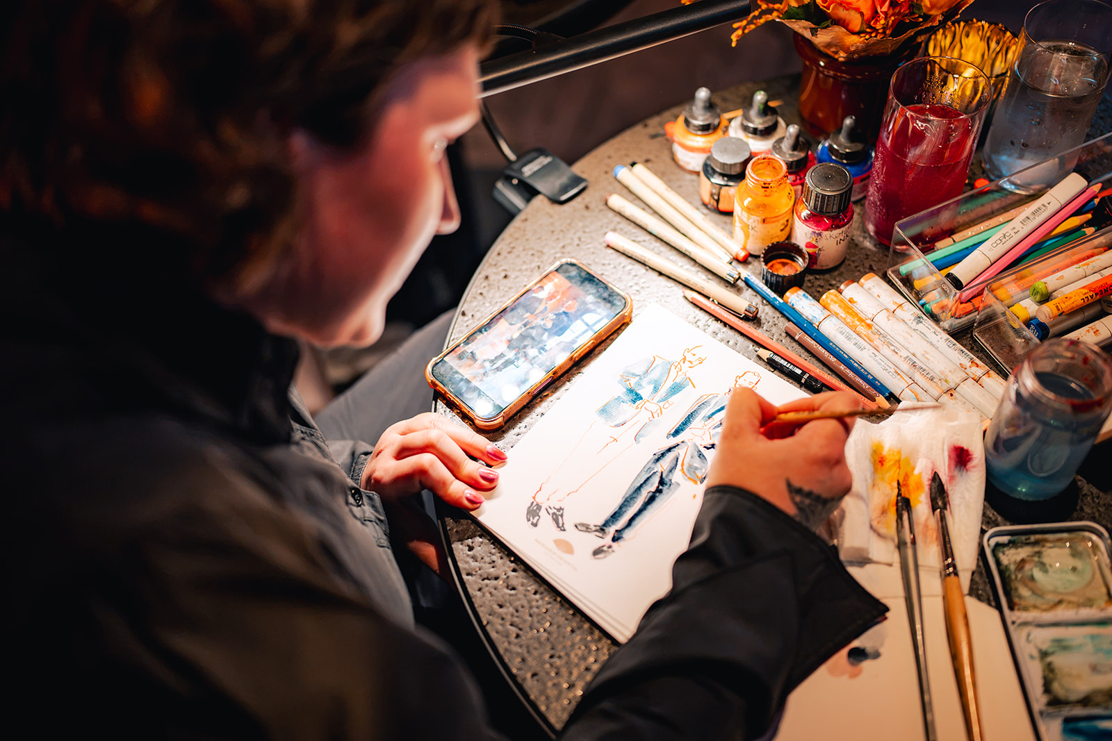 live illustrator weddings | photo Remy Sapuletej