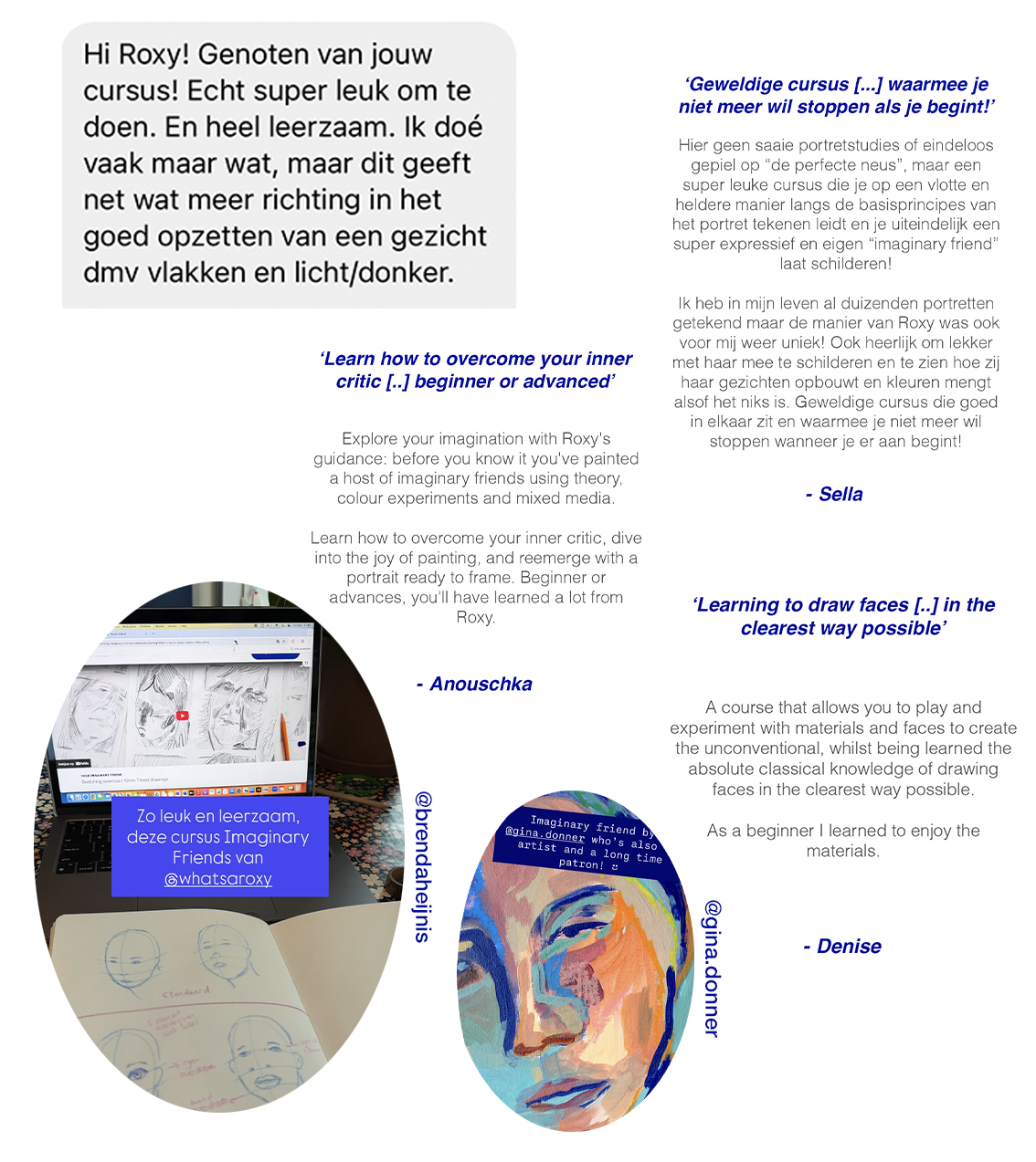 Acrylic portrait painting course