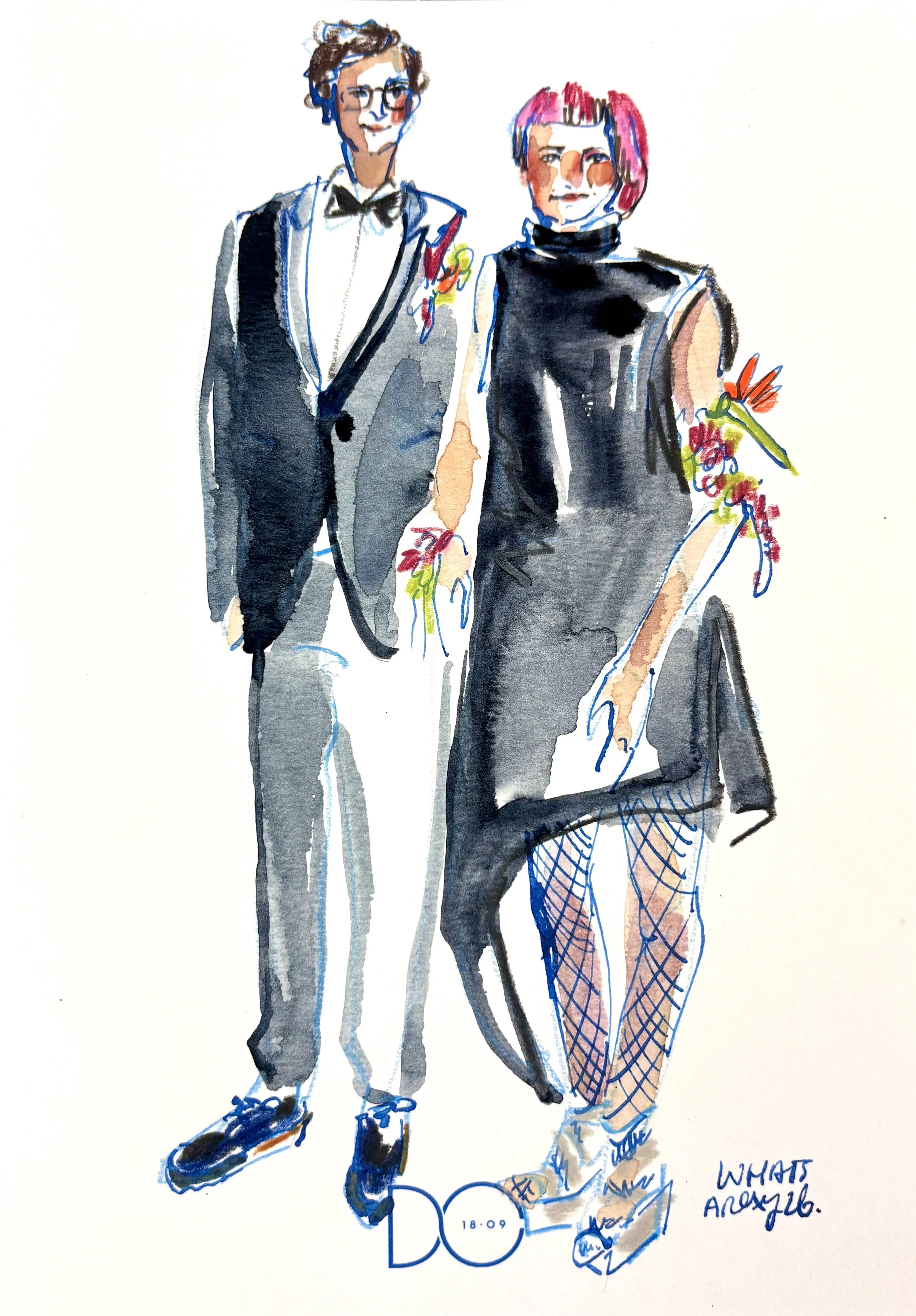 live illustrator weddings