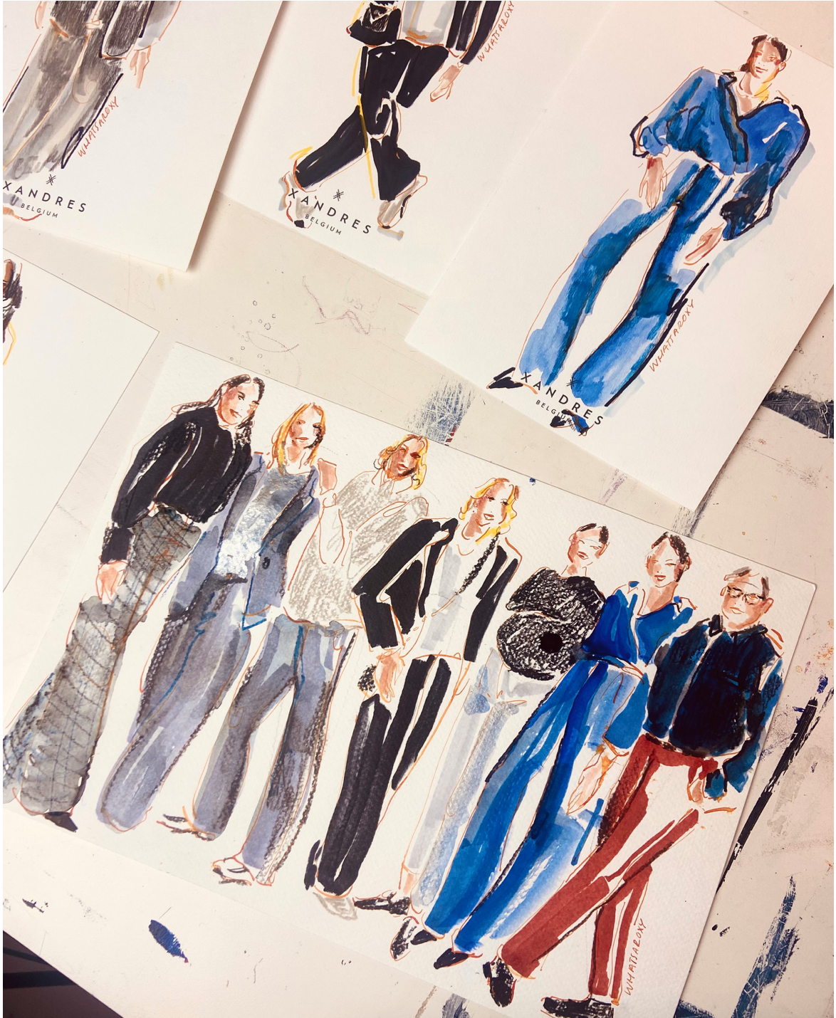 live illustration for xandres belgium