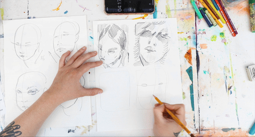 Acrylic portrait painting course